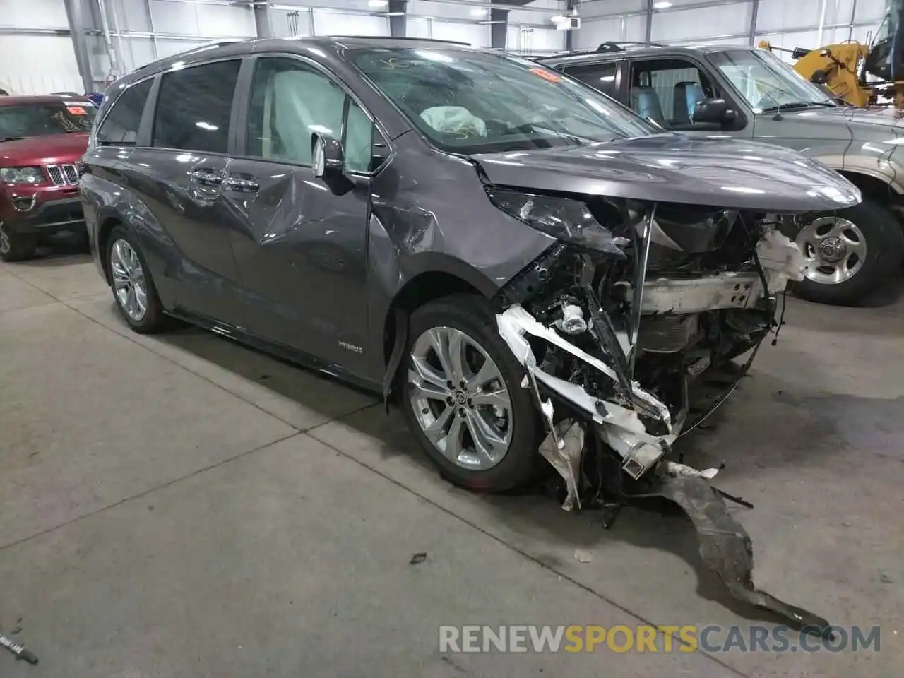 1 Photograph of a damaged car 5TDERKEC9MS002715 TOYOTA SIENNA 2021