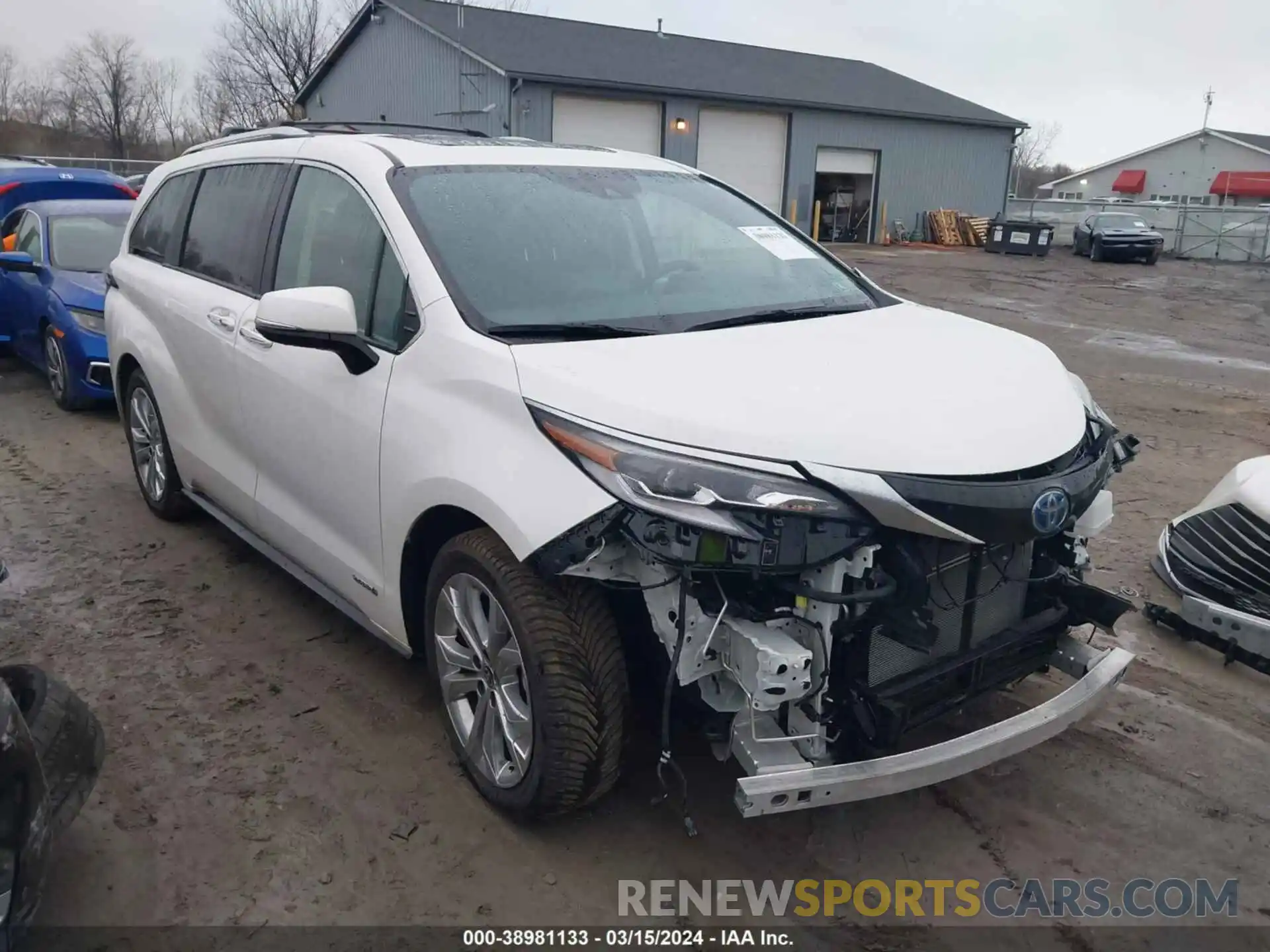 1 Photograph of a damaged car 5TDERKEC9MS030465 TOYOTA SIENNA 2021