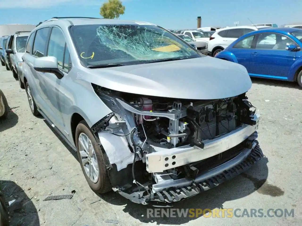 1 Photograph of a damaged car 5TDESKFC0MS037193 TOYOTA SIENNA 2021