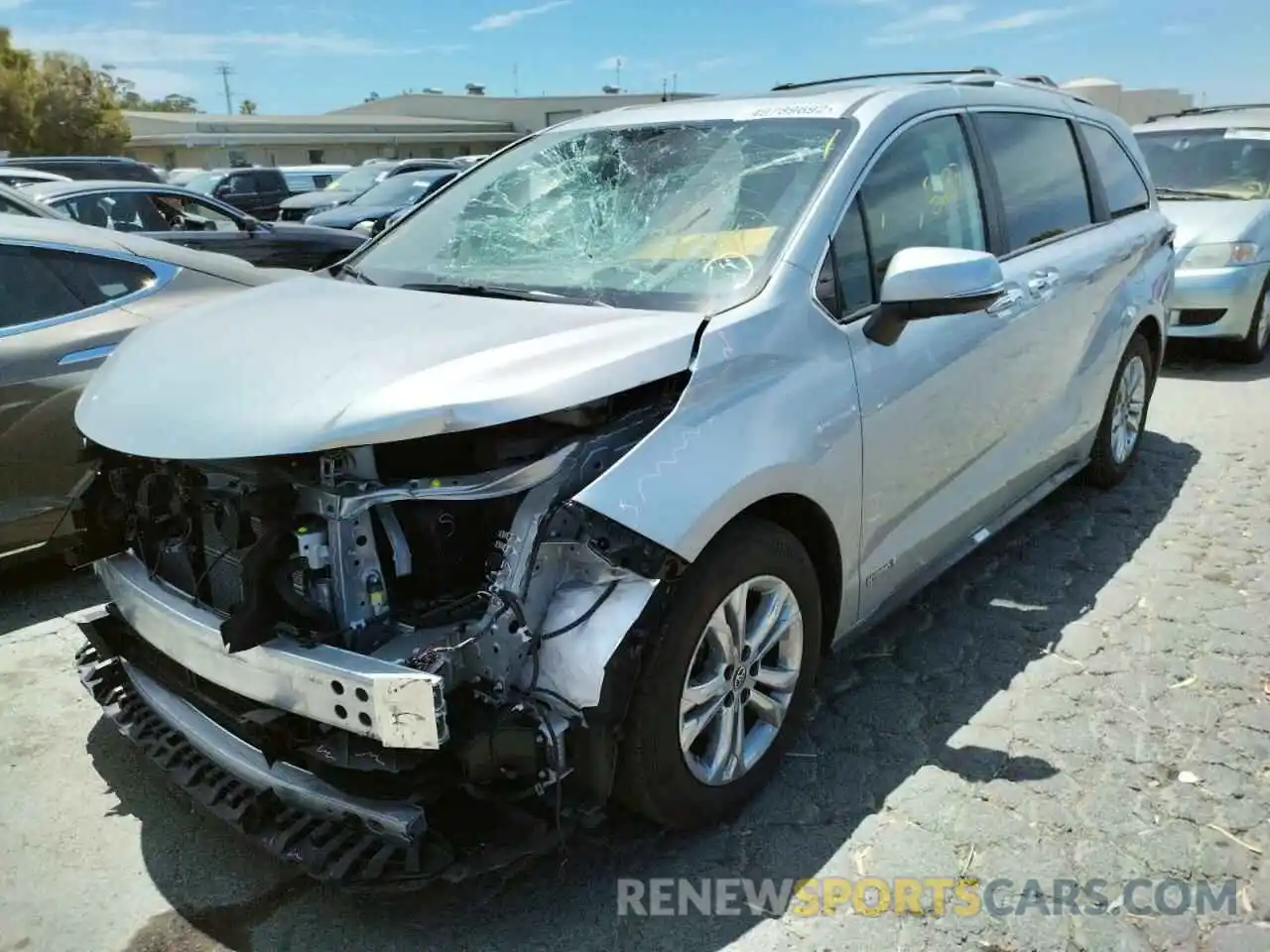 2 Photograph of a damaged car 5TDESKFC0MS037193 TOYOTA SIENNA 2021