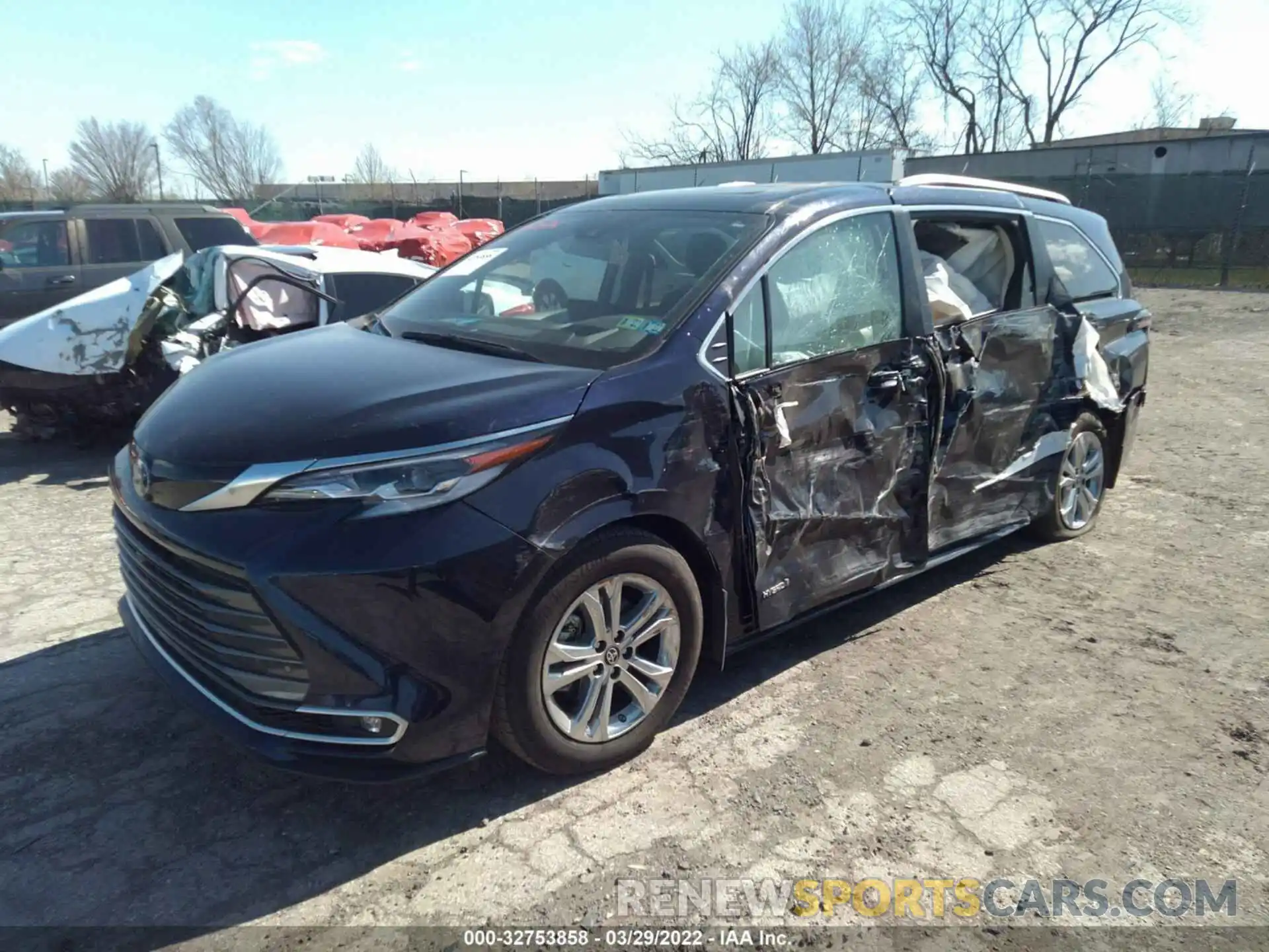 2 Фотография поврежденного автомобиля 5TDESKFC2MS032397 TOYOTA SIENNA 2021