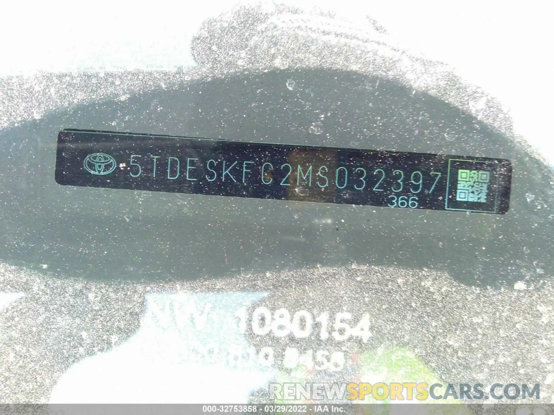 9 Фотография поврежденного автомобиля 5TDESKFC2MS032397 TOYOTA SIENNA 2021