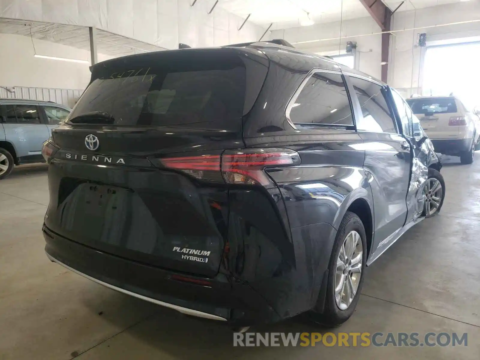 4 Фотография поврежденного автомобиля 5TDESKFC6MS028708 TOYOTA SIENNA 2021