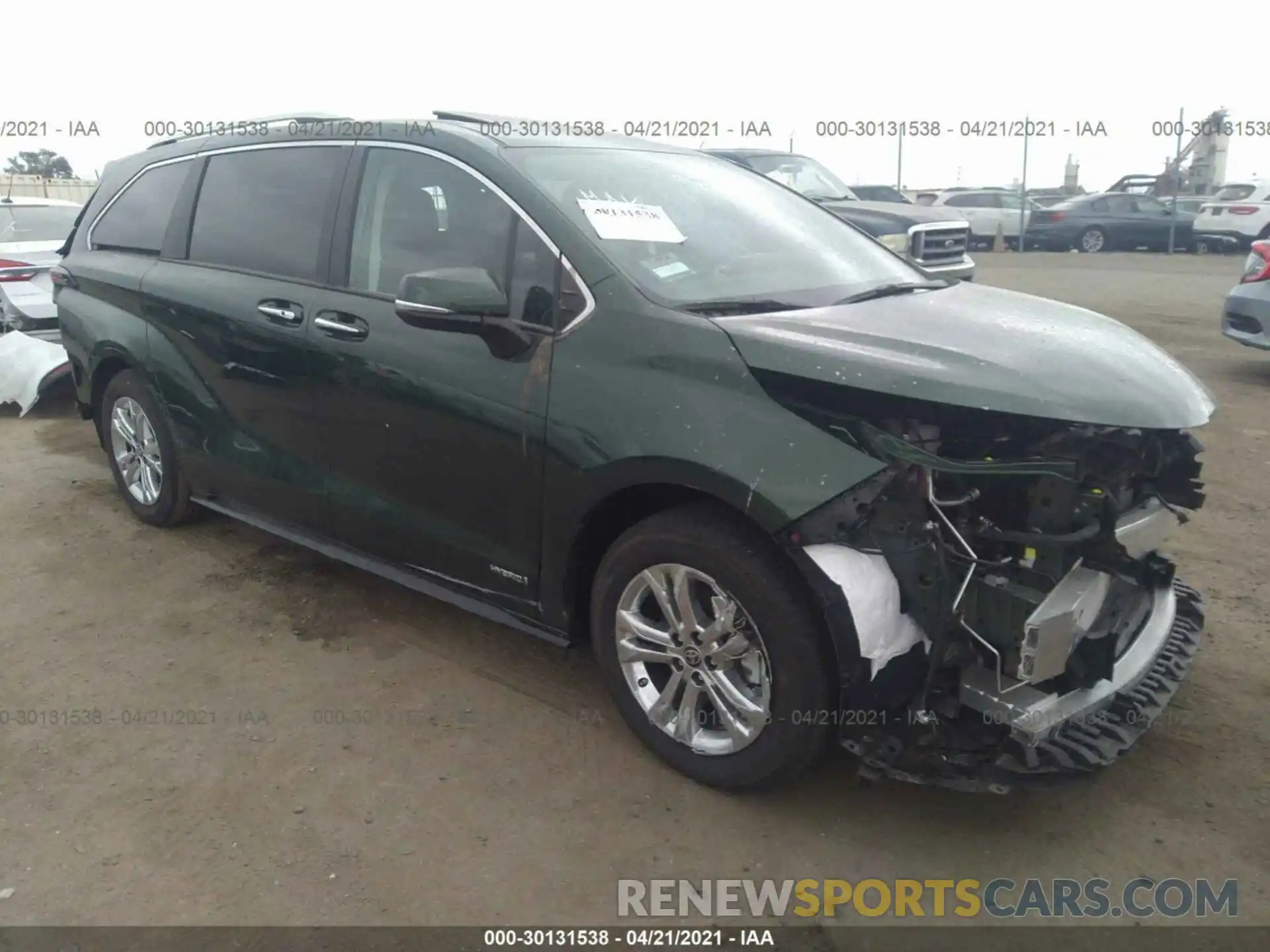 1 Photograph of a damaged car 5TDESKFC9MS004581 TOYOTA SIENNA 2021