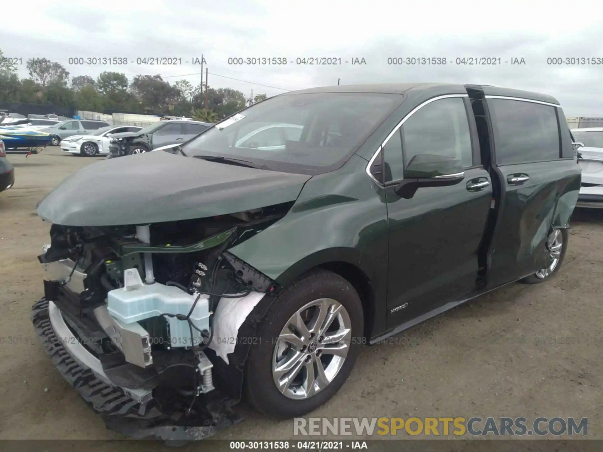 2 Photograph of a damaged car 5TDESKFC9MS004581 TOYOTA SIENNA 2021