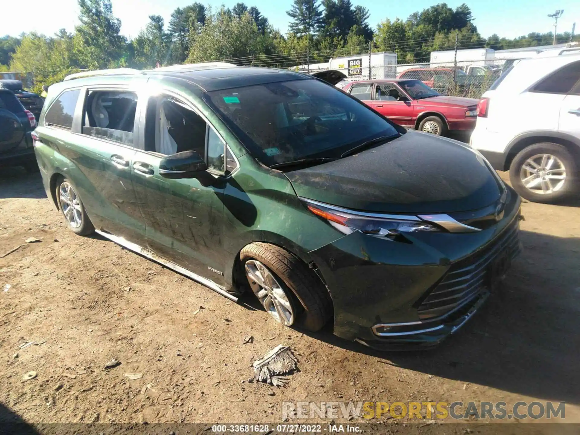 1 Photograph of a damaged car 5TDESKFC9MS015838 TOYOTA SIENNA 2021