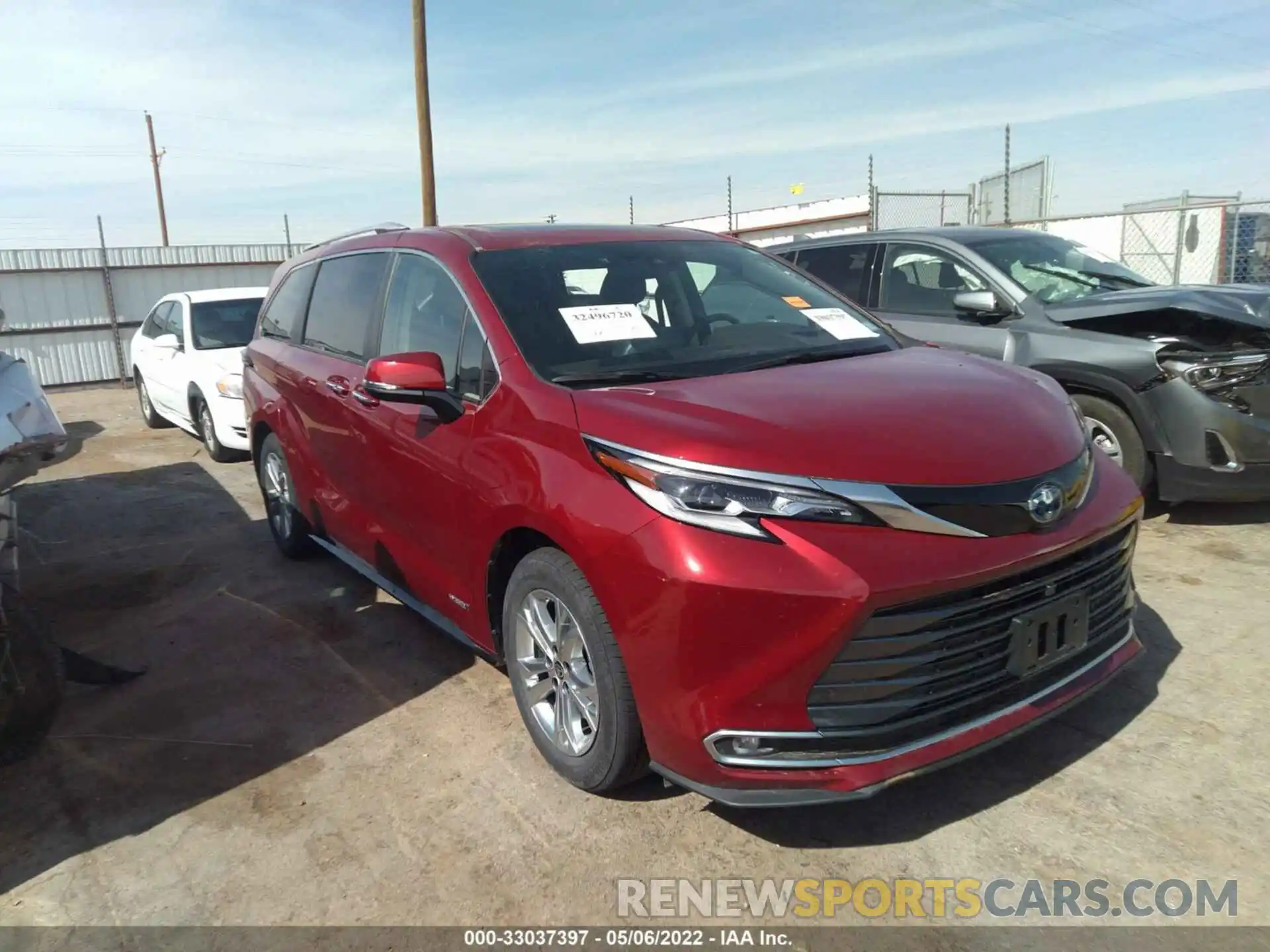 1 Photograph of a damaged car 5TDESKFC9MS021316 TOYOTA SIENNA 2021