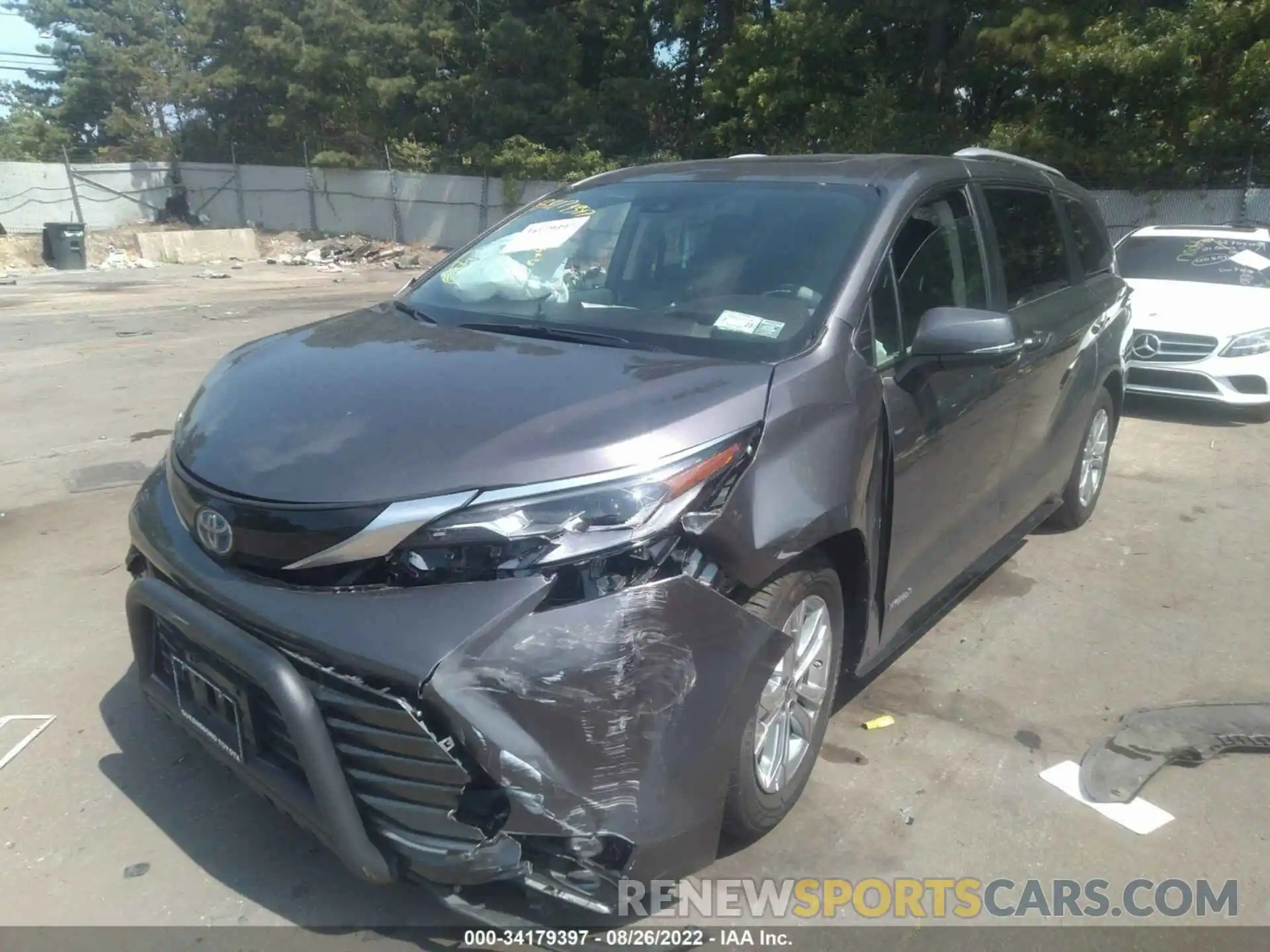 2 Фотография поврежденного автомобиля 5TDESKFC9MS029545 TOYOTA SIENNA 2021