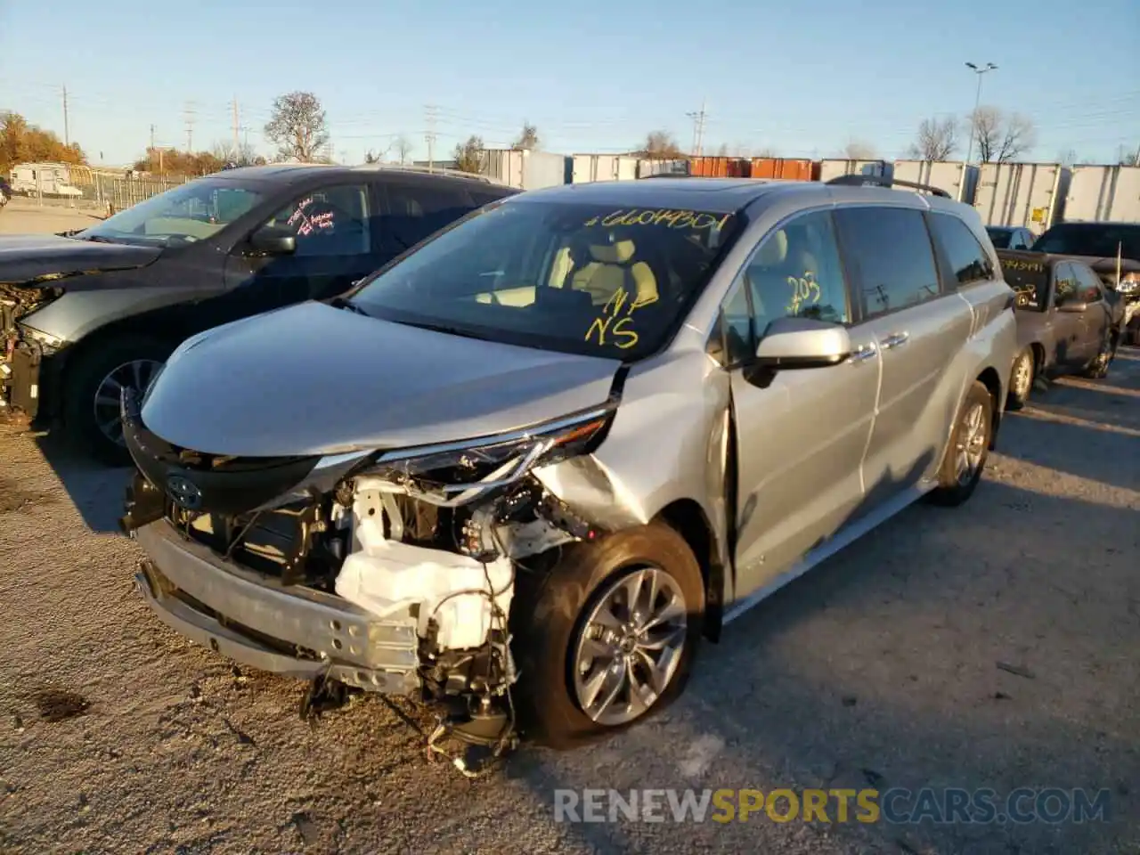 2 Photograph of a damaged car 5TDJRKEC0MS026352 TOYOTA SIENNA 2021