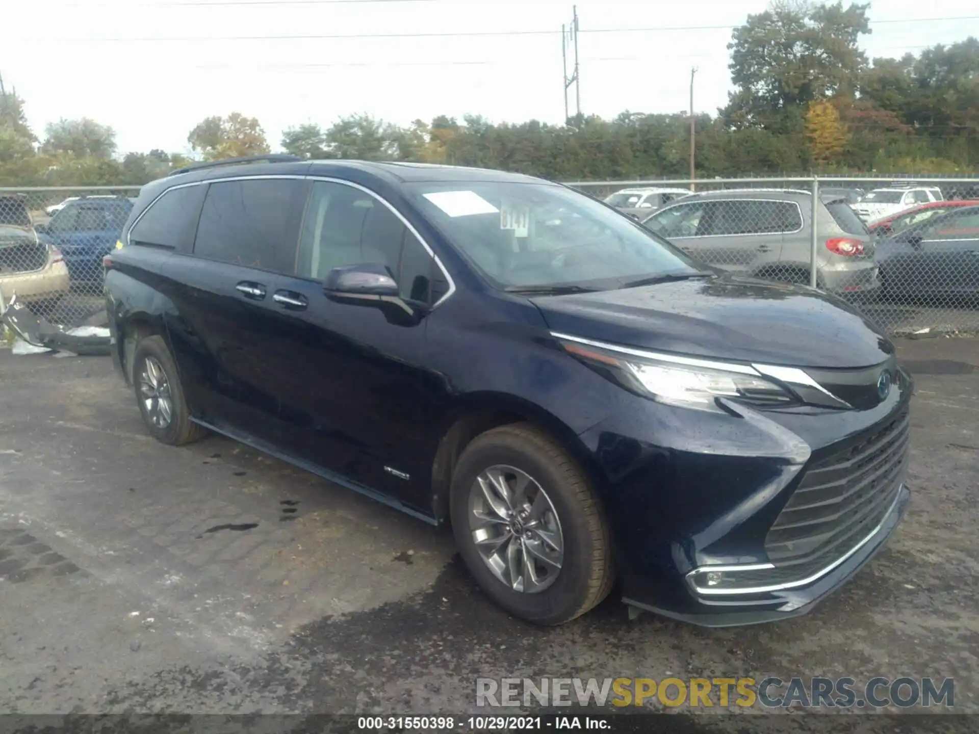 1 Photograph of a damaged car 5TDJRKEC2MS033187 TOYOTA SIENNA 2021