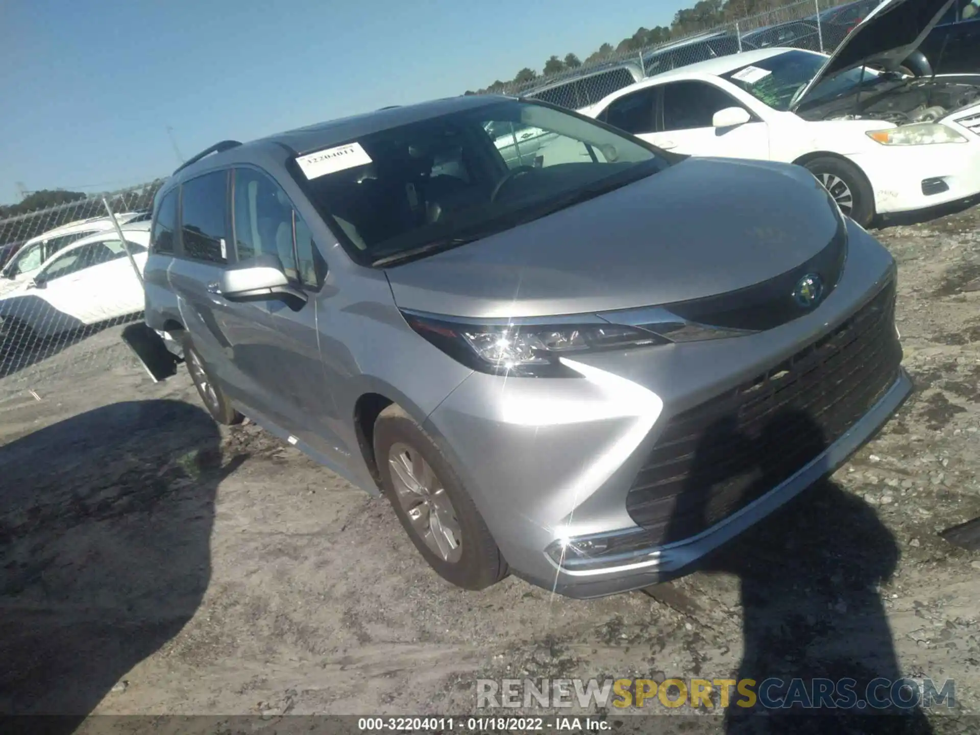 1 Photograph of a damaged car 5TDJRKEC2MS066884 TOYOTA SIENNA 2021