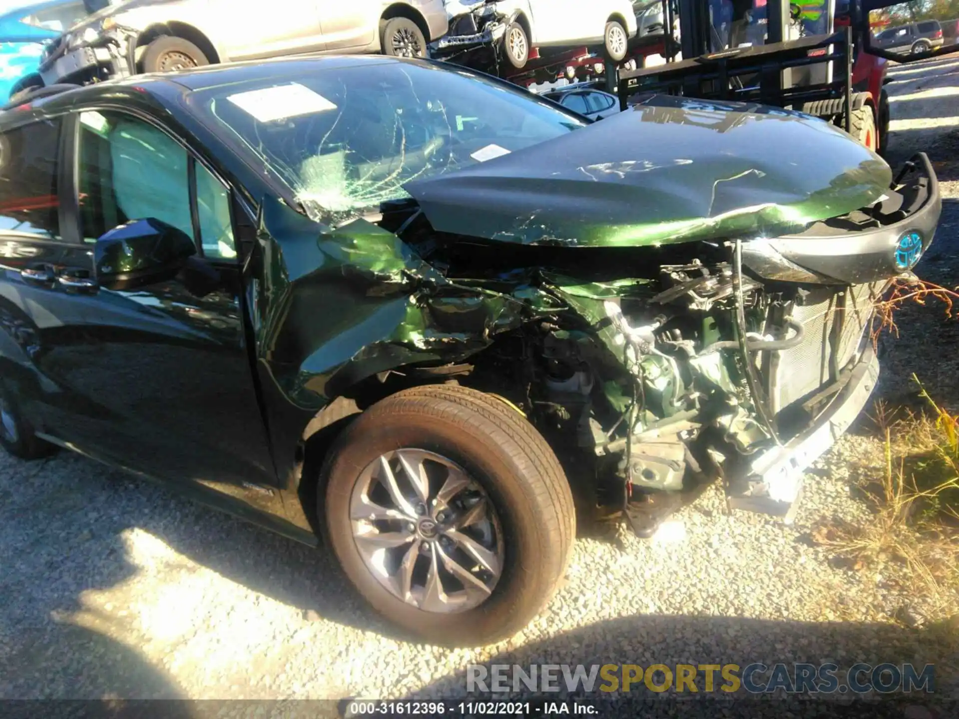 1 Photograph of a damaged car 5TDJRKEC3MS038043 TOYOTA SIENNA 2021