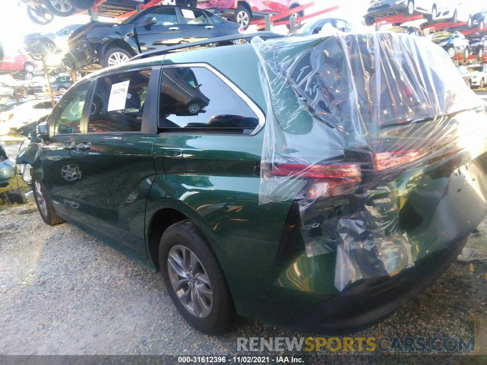 3 Photograph of a damaged car 5TDJRKEC3MS038043 TOYOTA SIENNA 2021