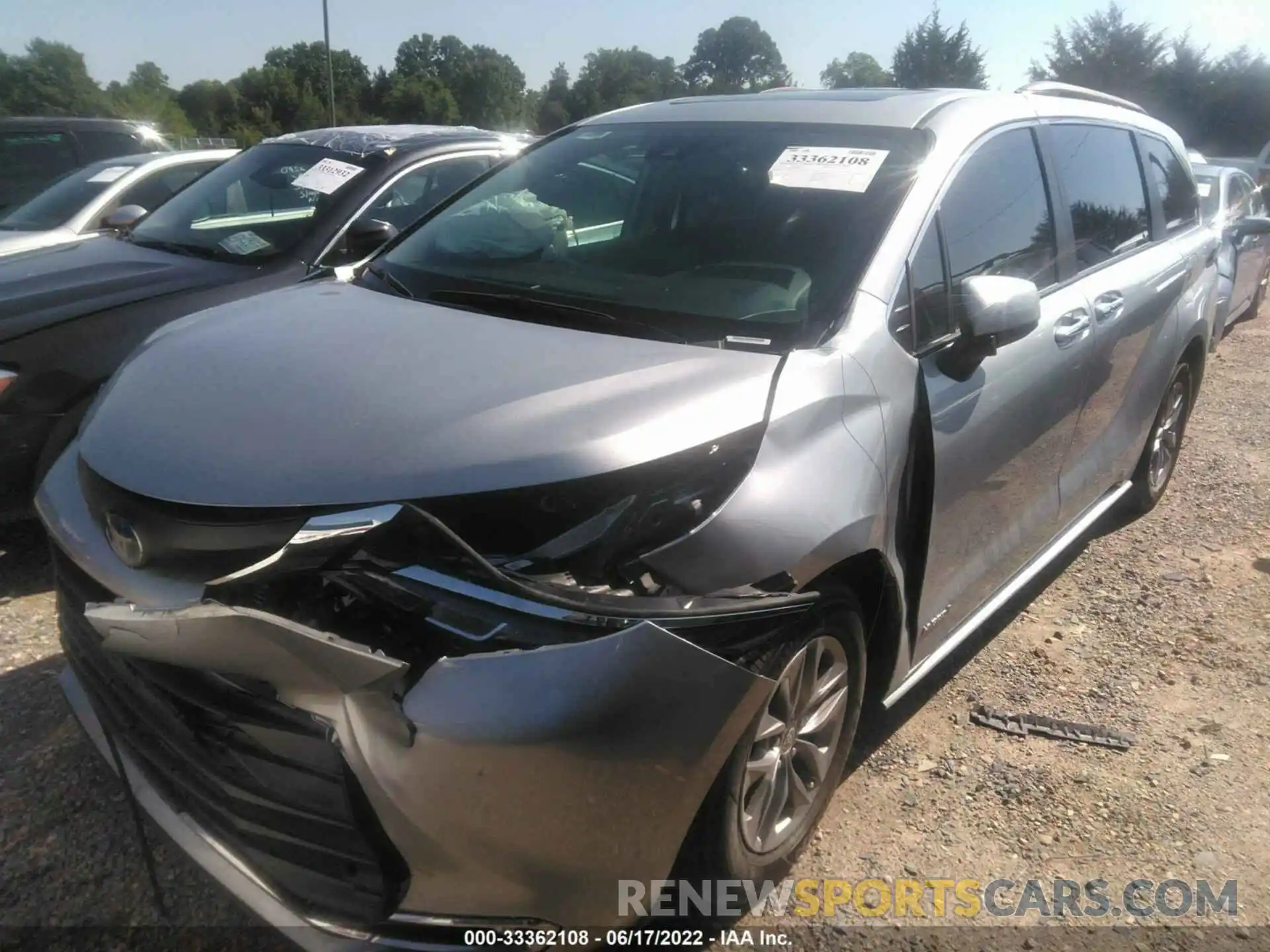 2 Photograph of a damaged car 5TDJRKEC4MS056664 TOYOTA SIENNA 2021