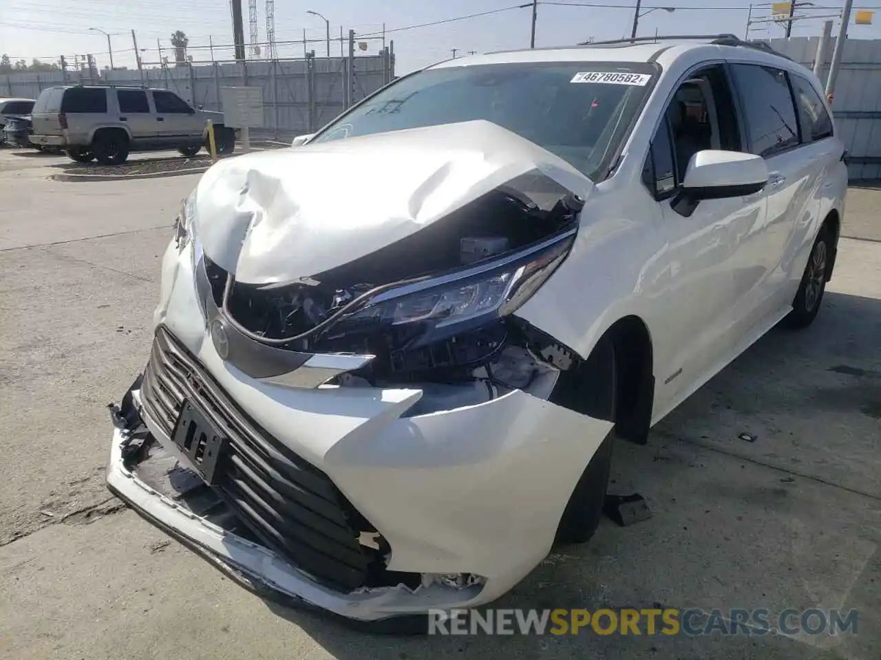 2 Фотография поврежденного автомобиля 5TDJRKEC4MS063095 TOYOTA SIENNA 2021