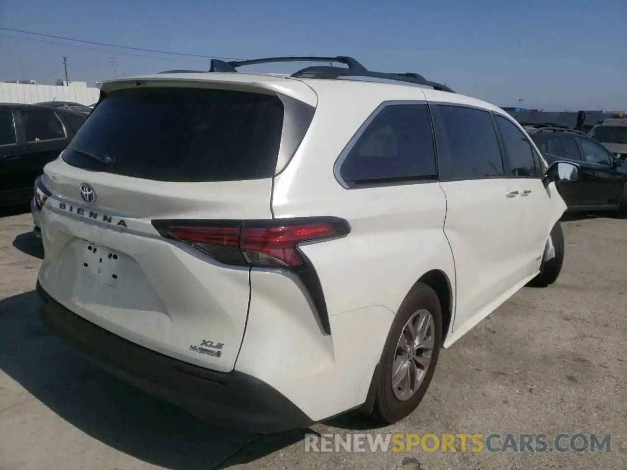 4 Фотография поврежденного автомобиля 5TDJRKEC4MS063095 TOYOTA SIENNA 2021