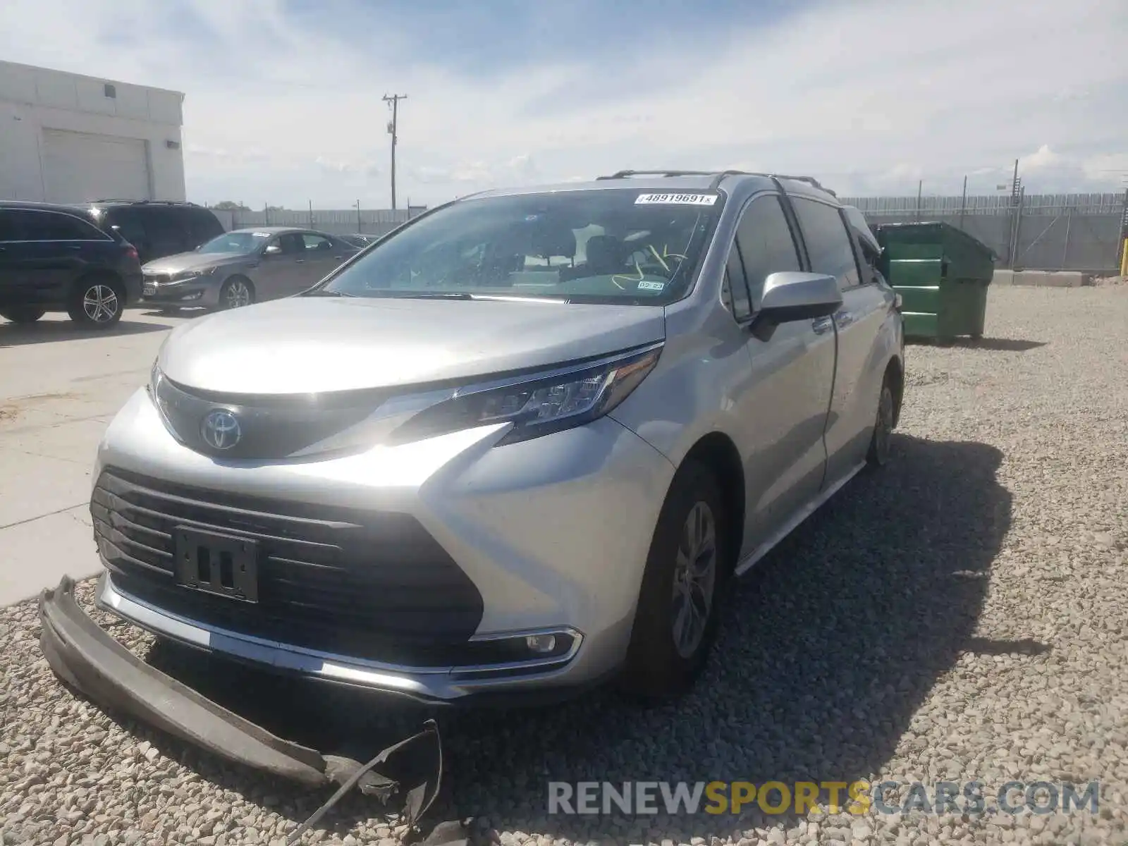 2 Photograph of a damaged car 5TDJRKEC5MS010177 TOYOTA SIENNA 2021