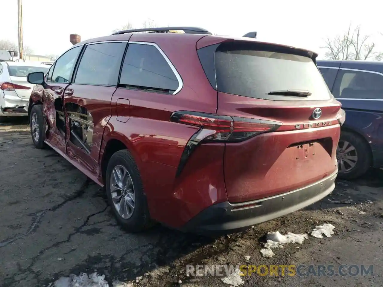 3 Фотография поврежденного автомобиля 5TDJRKEC5MS013368 TOYOTA SIENNA 2021