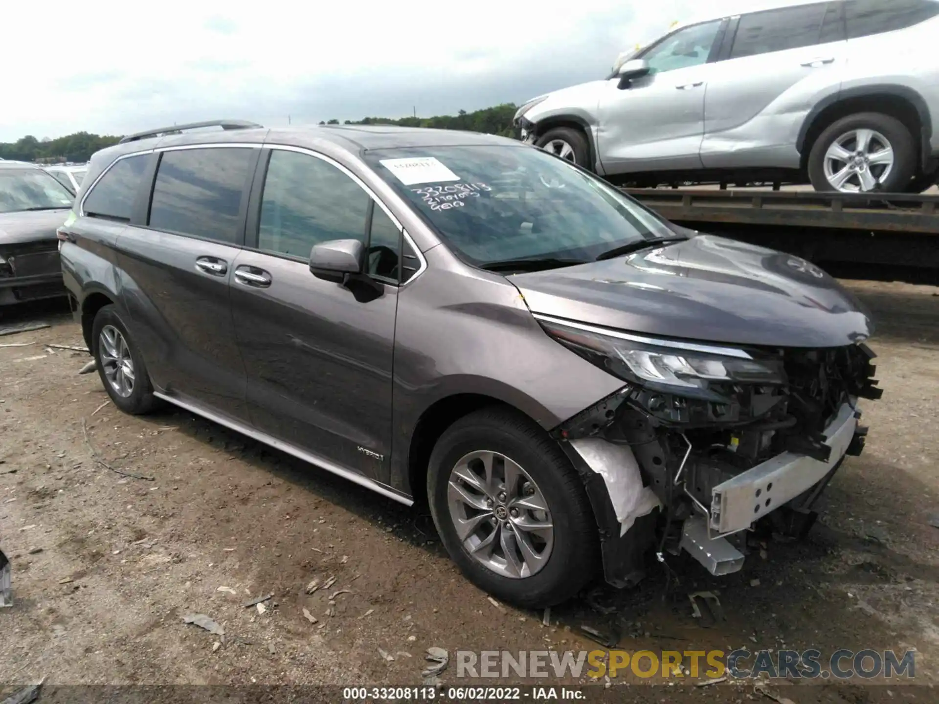 1 Фотография поврежденного автомобиля 5TDJRKEC6MS003271 TOYOTA SIENNA 2021