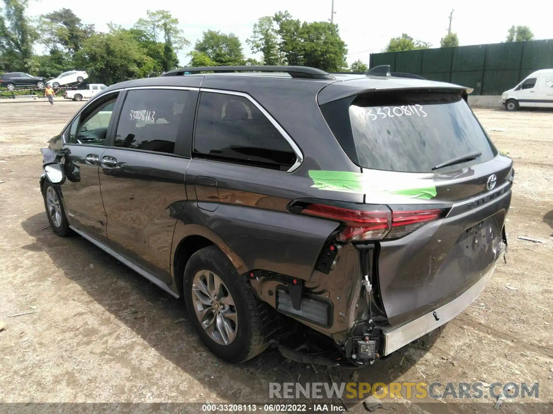 3 Фотография поврежденного автомобиля 5TDJRKEC6MS003271 TOYOTA SIENNA 2021