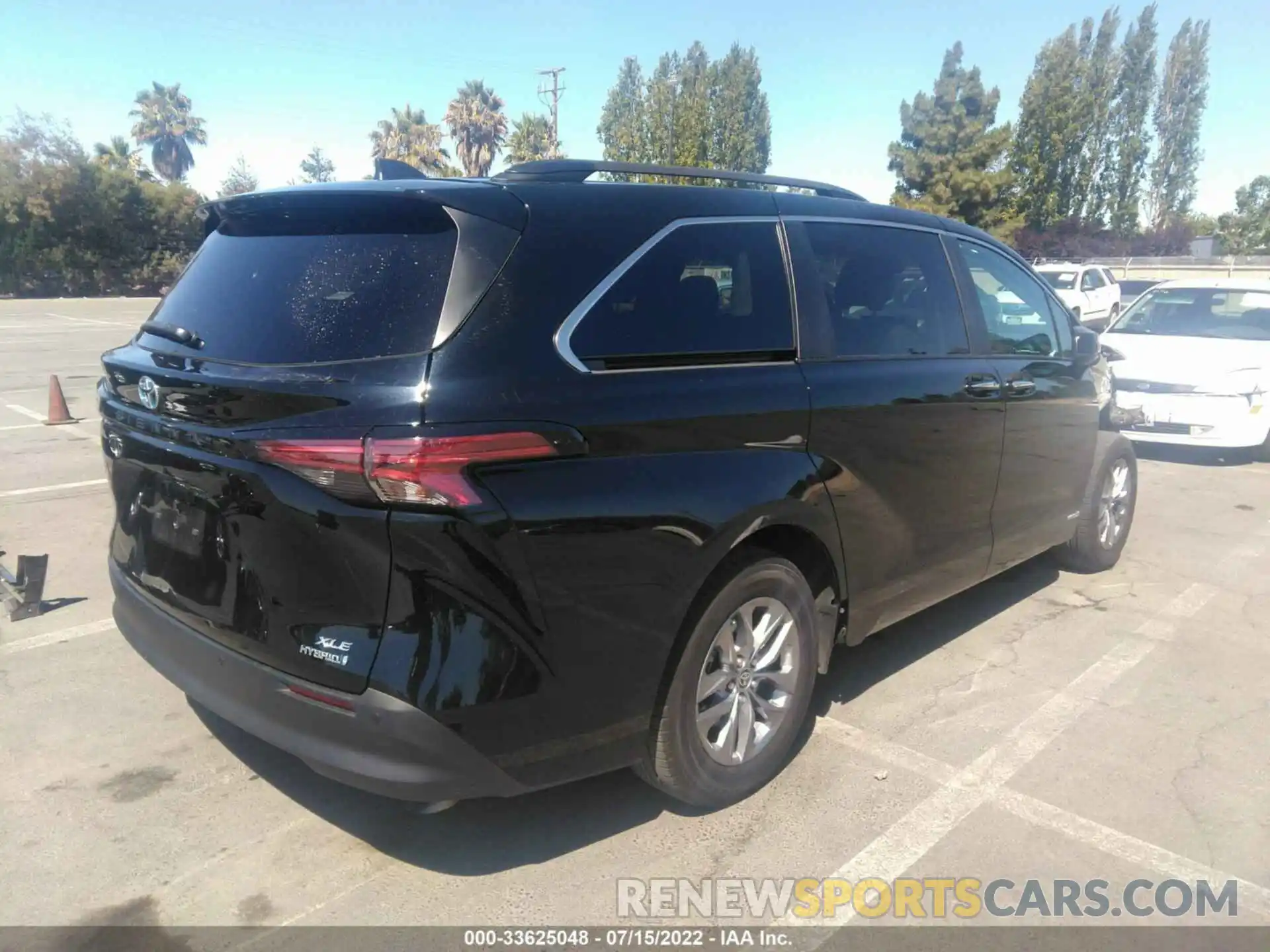 4 Фотография поврежденного автомобиля 5TDJRKEC6MS030437 TOYOTA SIENNA 2021