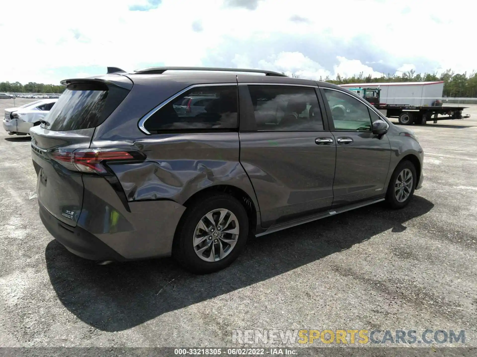 3 Фотография поврежденного автомобиля 5TDJRKEC8MS002526 TOYOTA SIENNA 2021