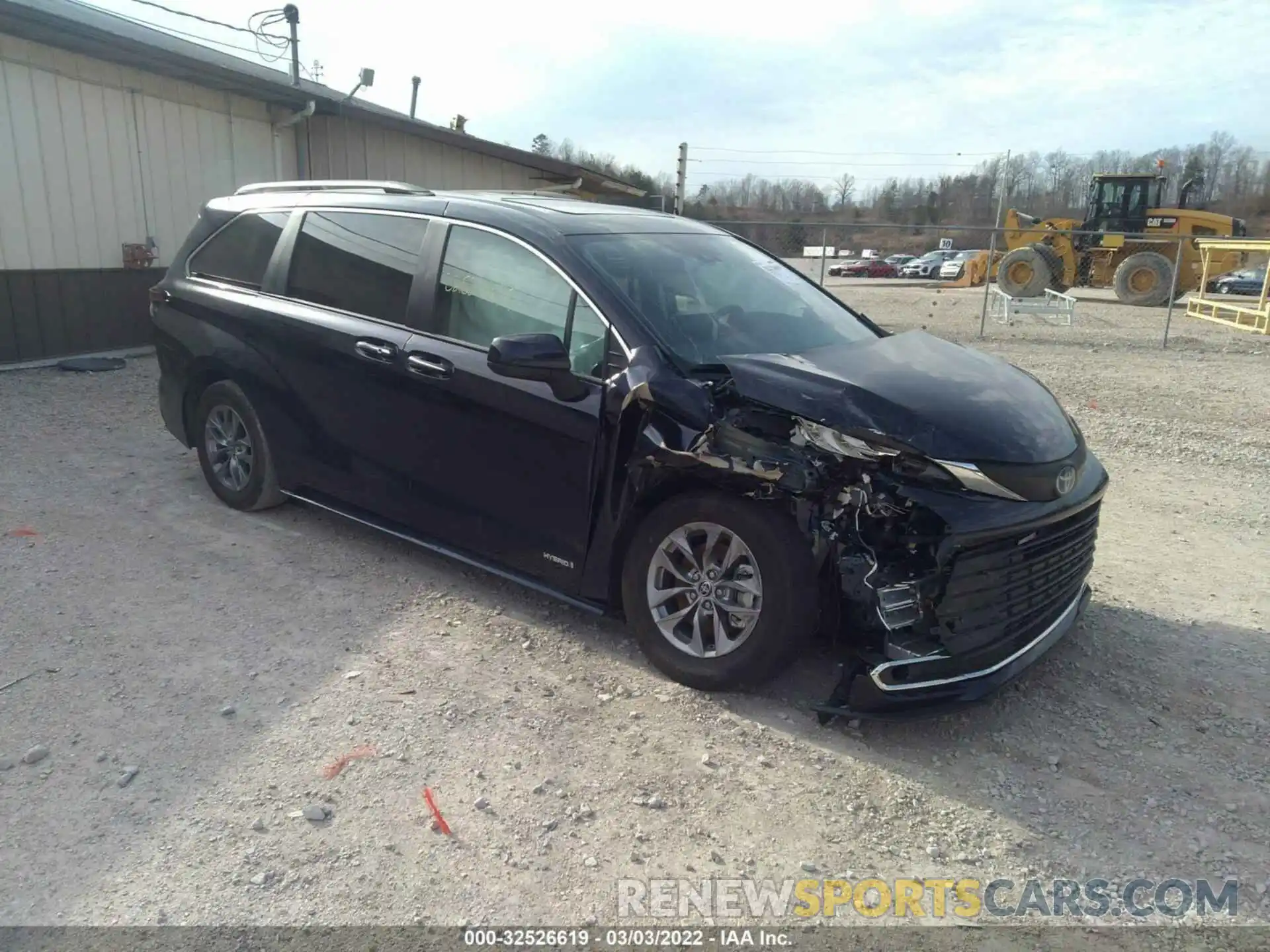 1 Photograph of a damaged car 5TDJRKEC8MS019889 TOYOTA SIENNA 2021