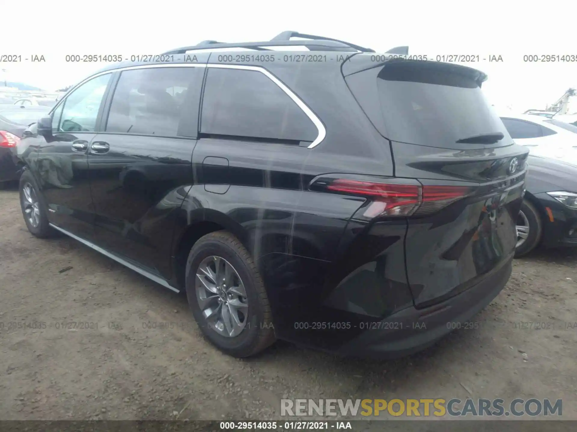 3 Photograph of a damaged car 5TDJRKEC9MS001756 TOYOTA SIENNA 2021