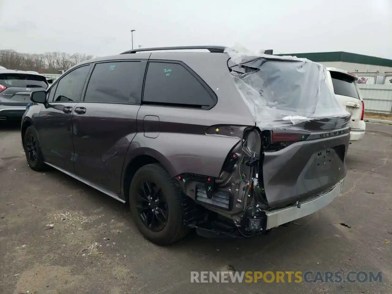 3 Фотография поврежденного автомобиля 5TDJRKEC9MS033865 TOYOTA SIENNA 2021