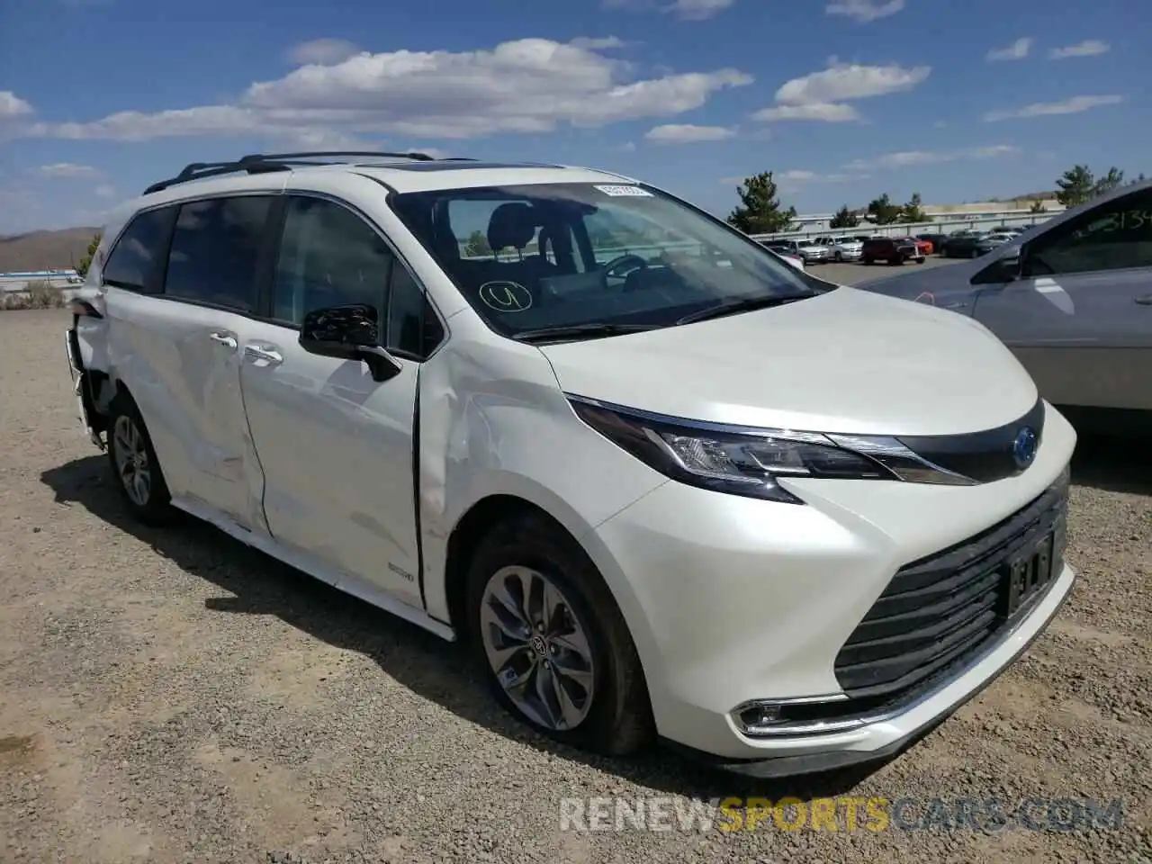 1 Photograph of a damaged car 5TDJSKFC2MS019017 TOYOTA SIENNA 2021