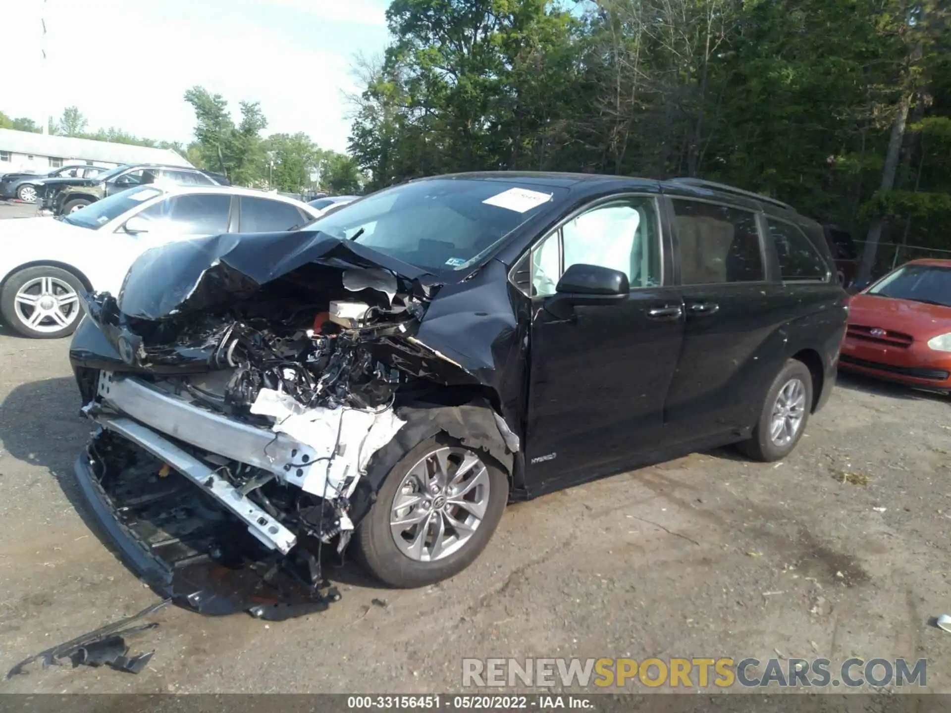 2 Photograph of a damaged car 5TDJSKFC3MS014280 TOYOTA SIENNA 2021