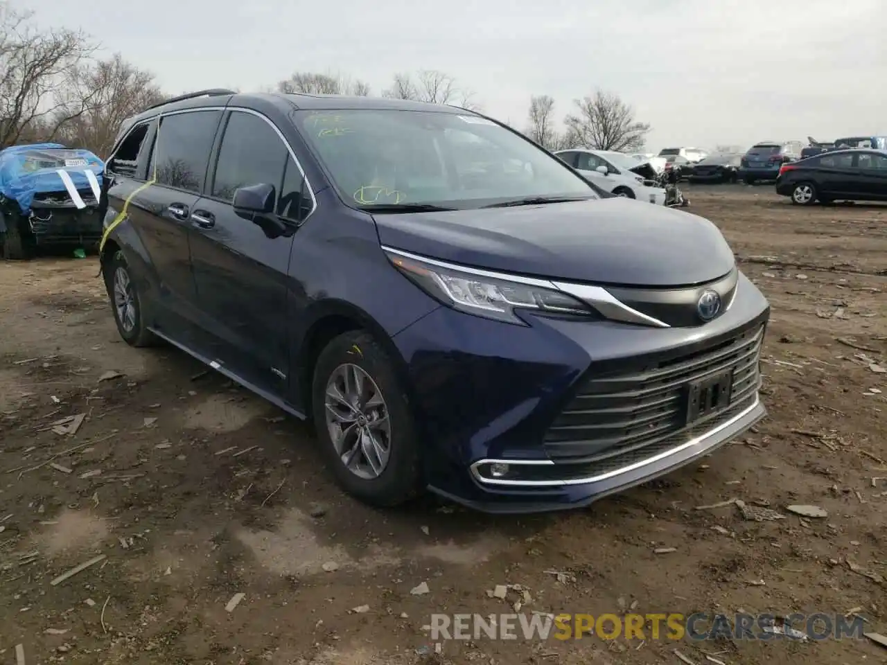 1 Photograph of a damaged car 5TDJSKFC3MS020225 TOYOTA SIENNA 2021