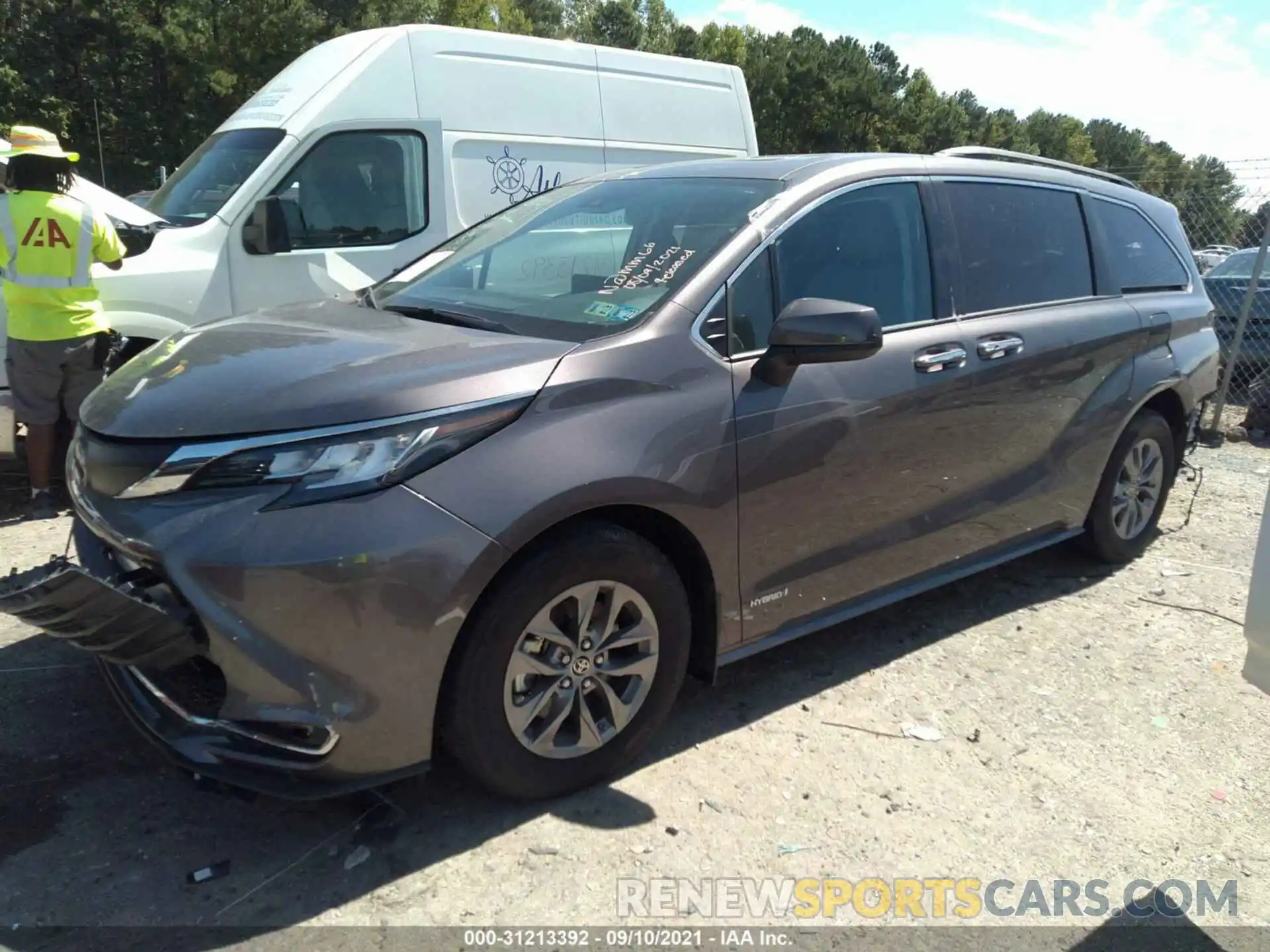 2 Photograph of a damaged car 5TDJSKFC4MS016099 TOYOTA SIENNA 2021