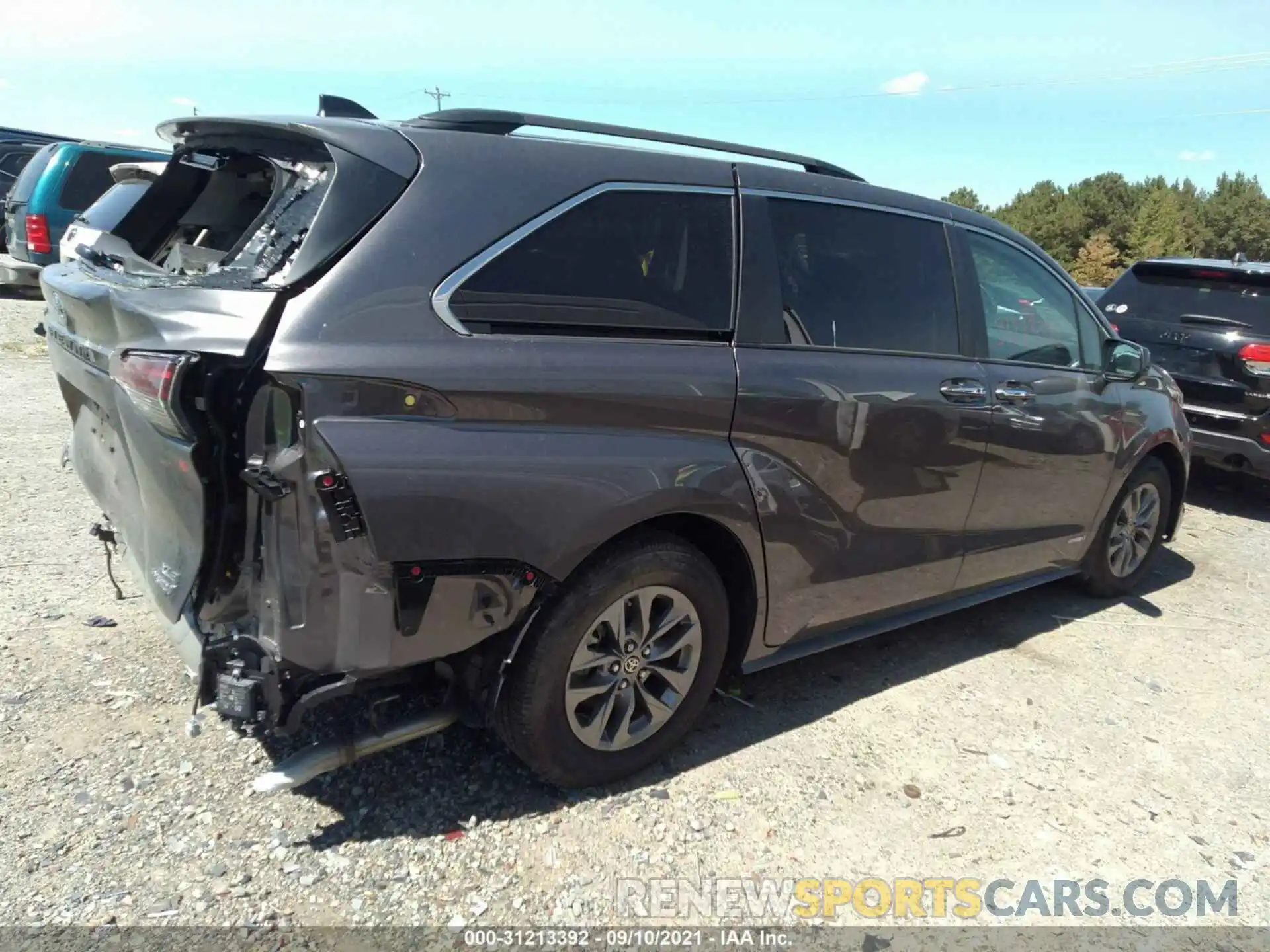 4 Фотография поврежденного автомобиля 5TDJSKFC4MS016099 TOYOTA SIENNA 2021