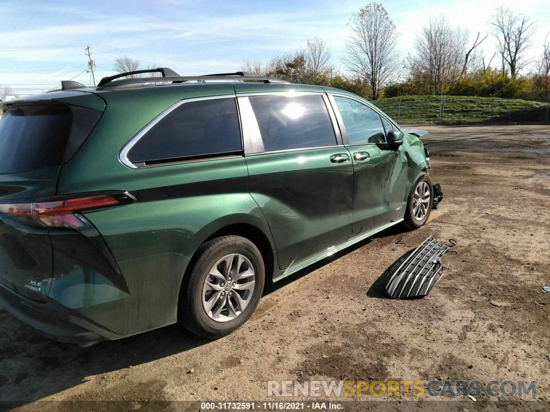 4 Фотография поврежденного автомобиля 5TDJSKFC6MS030554 TOYOTA SIENNA 2021