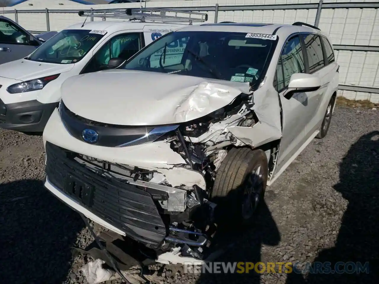 2 Photograph of a damaged car 5TDJSKFC8MS001573 TOYOTA SIENNA 2021