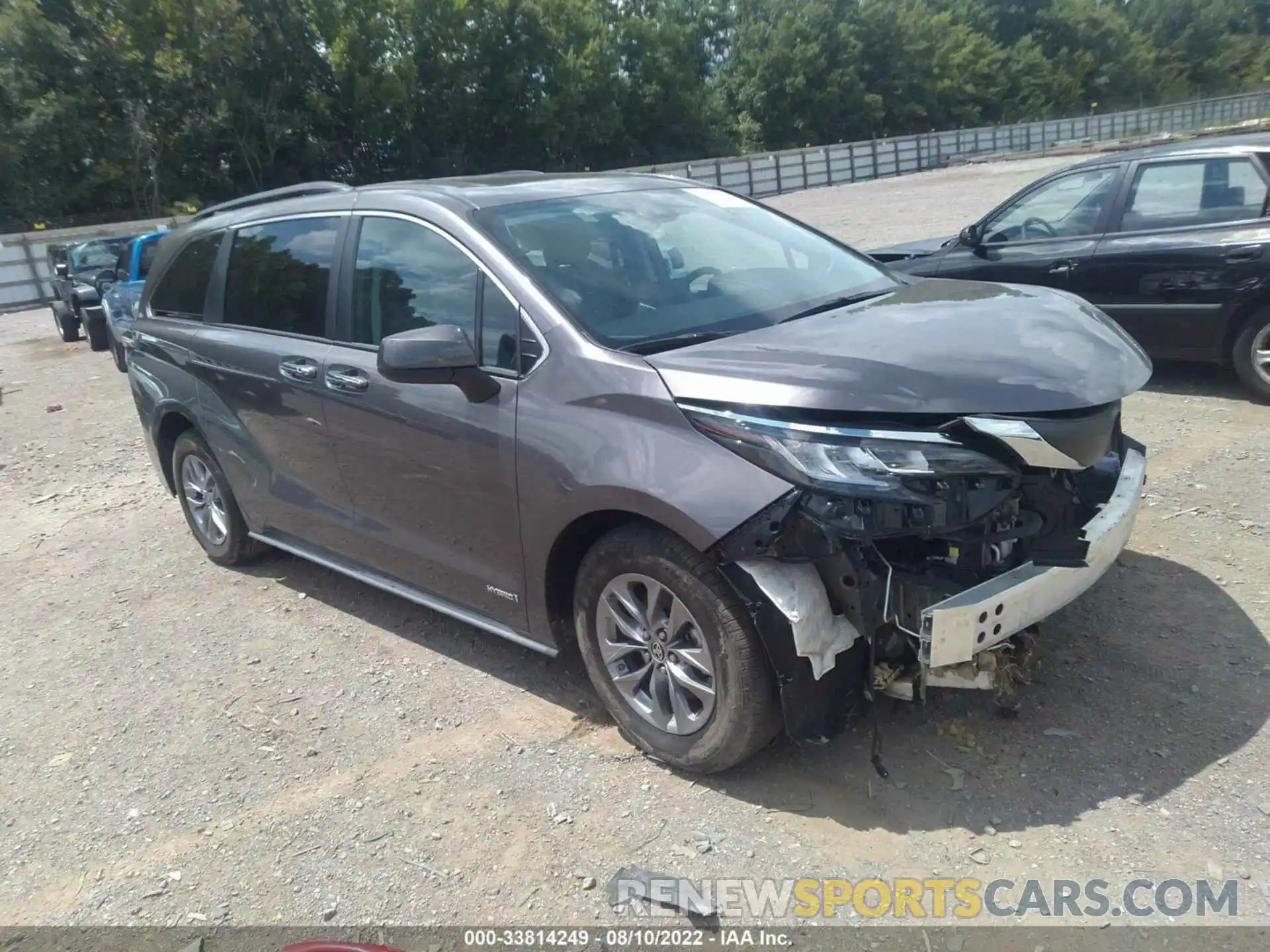 1 Photograph of a damaged car 5TDJSKFC8MS016624 TOYOTA SIENNA 2021