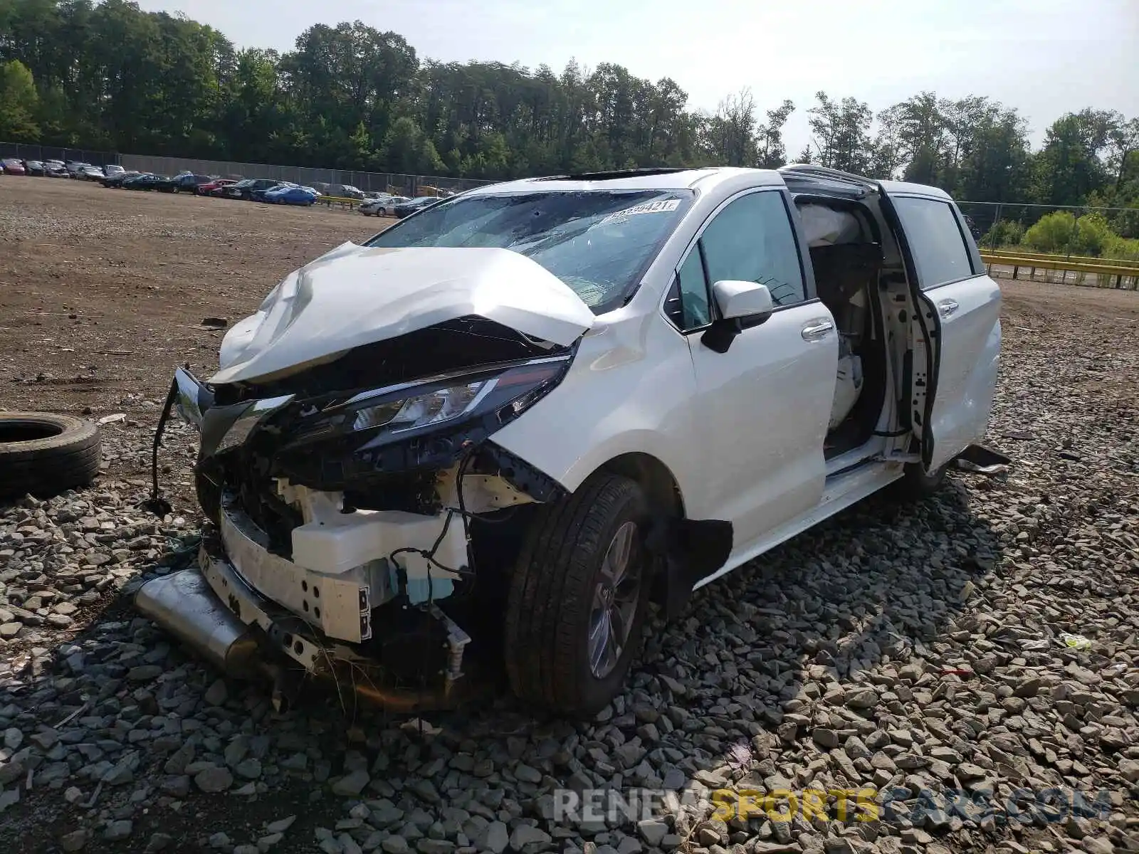 2 Photograph of a damaged car 5TDJSKFC8MS020835 TOYOTA SIENNA 2021