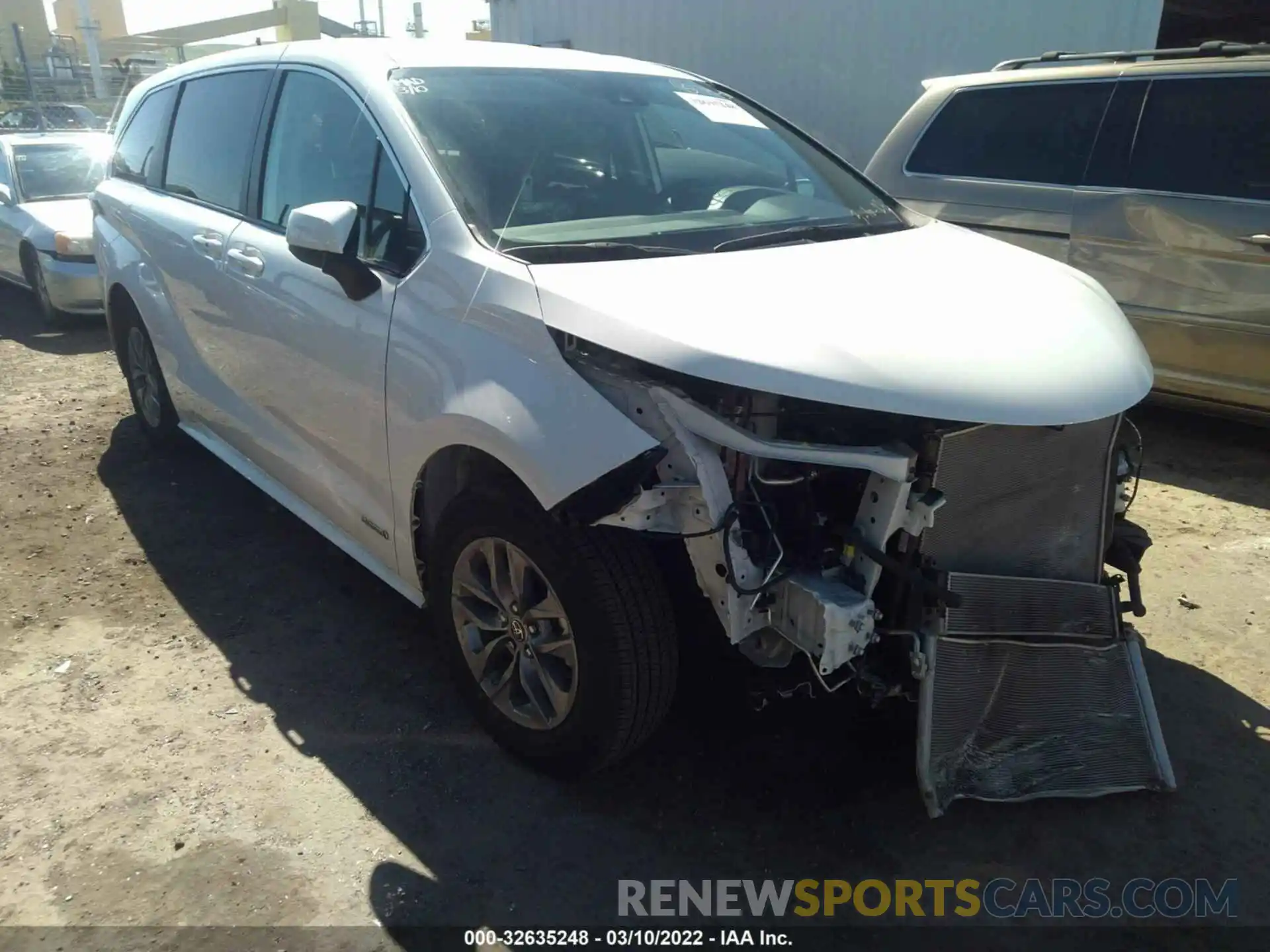 1 Photograph of a damaged car 5TDKRKEC0MS040899 TOYOTA SIENNA 2021