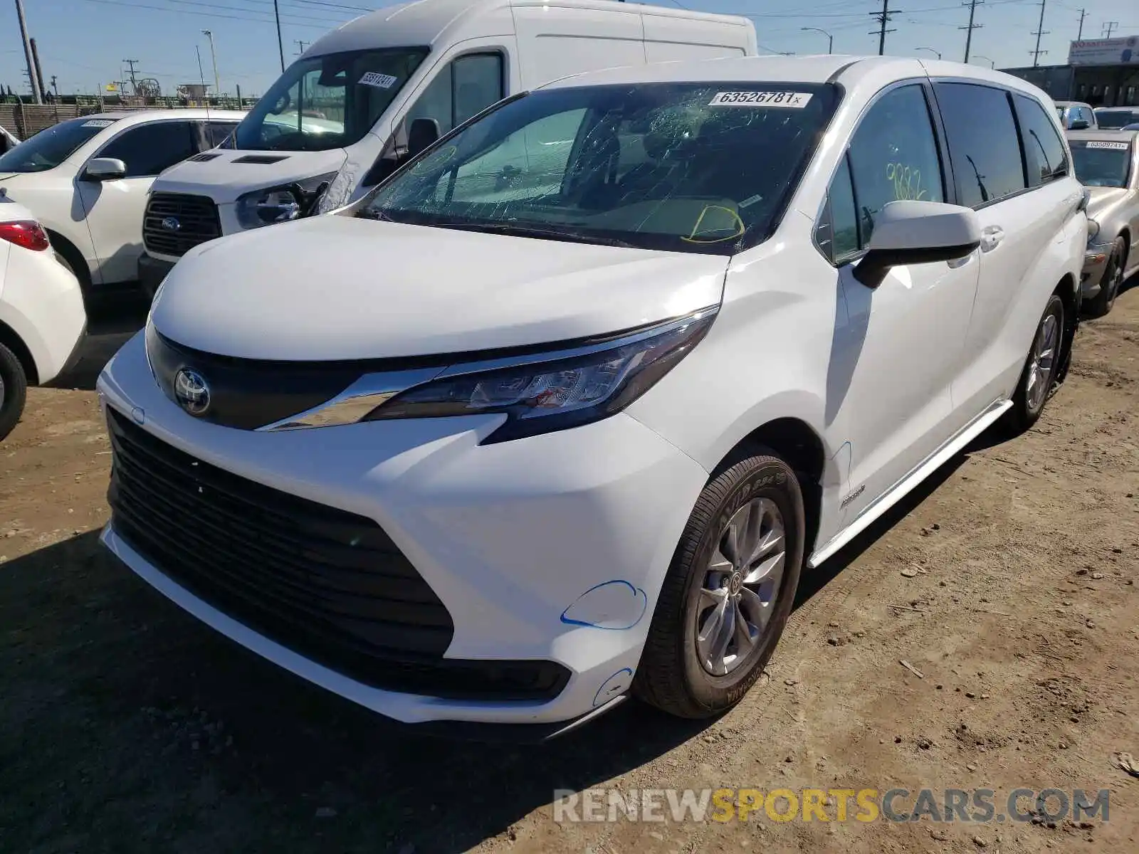 2 Photograph of a damaged car 5TDKRKEC0MS044998 TOYOTA SIENNA 2021