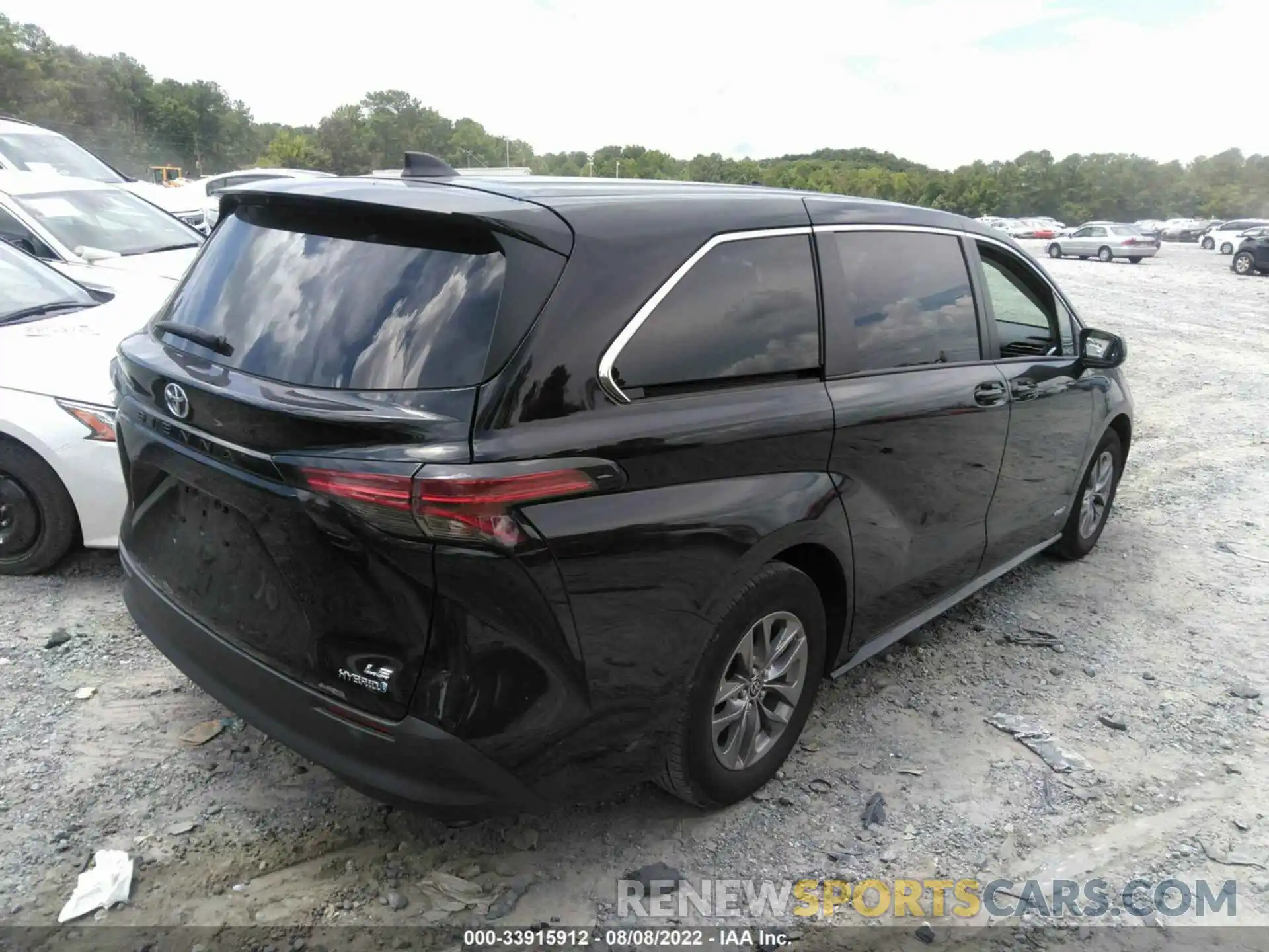 4 Фотография поврежденного автомобиля 5TDKRKEC0MS047657 TOYOTA SIENNA 2021