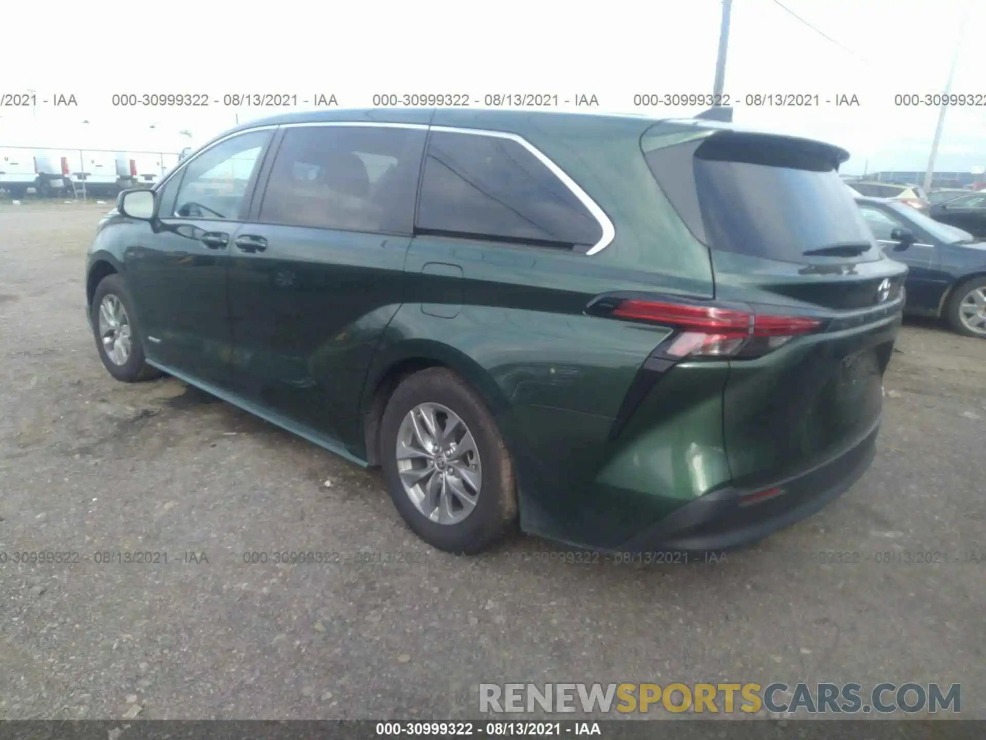 3 Фотография поврежденного автомобиля 5TDKRKEC1MS010939 TOYOTA SIENNA 2021