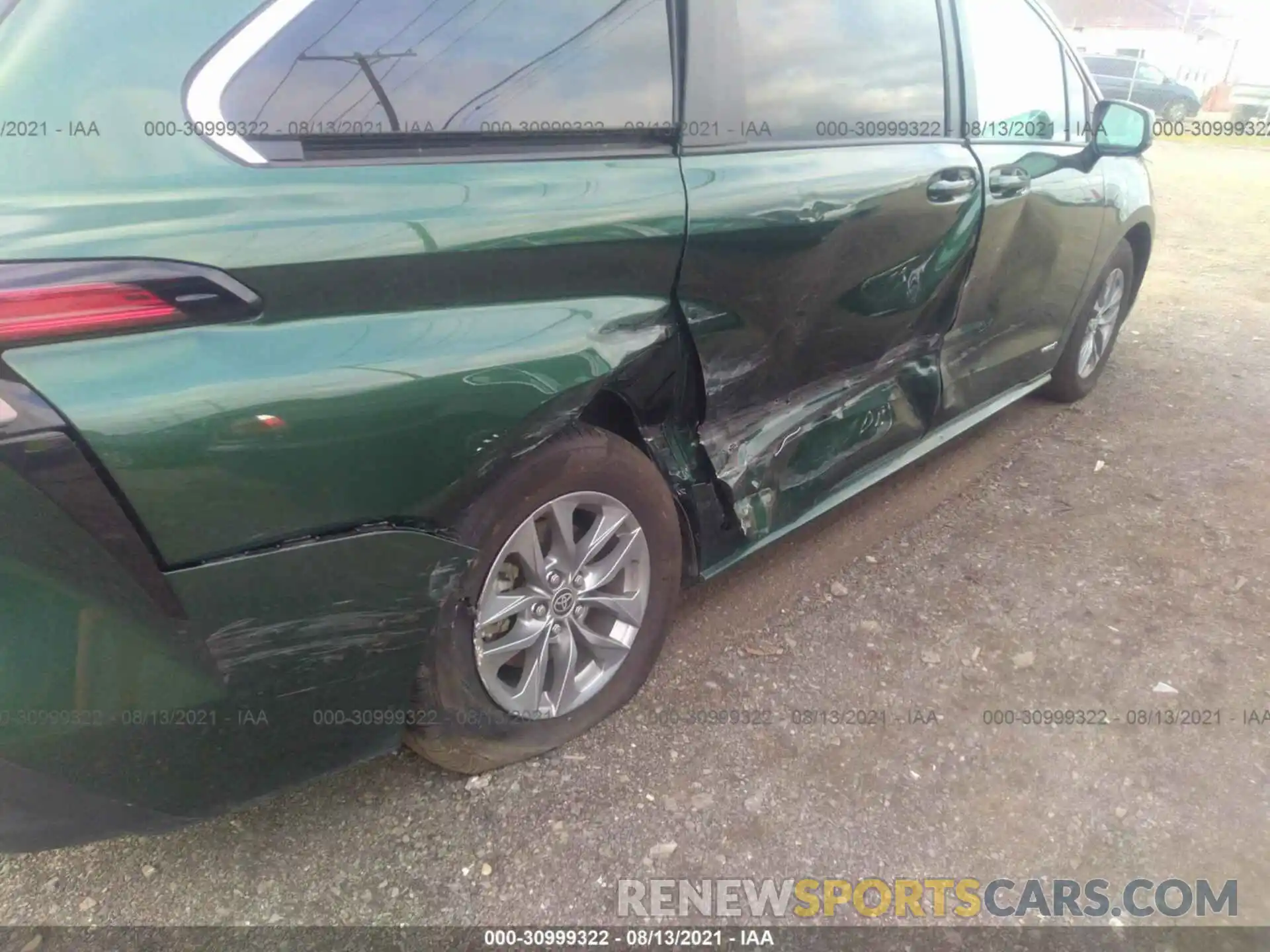 6 Фотография поврежденного автомобиля 5TDKRKEC1MS010939 TOYOTA SIENNA 2021