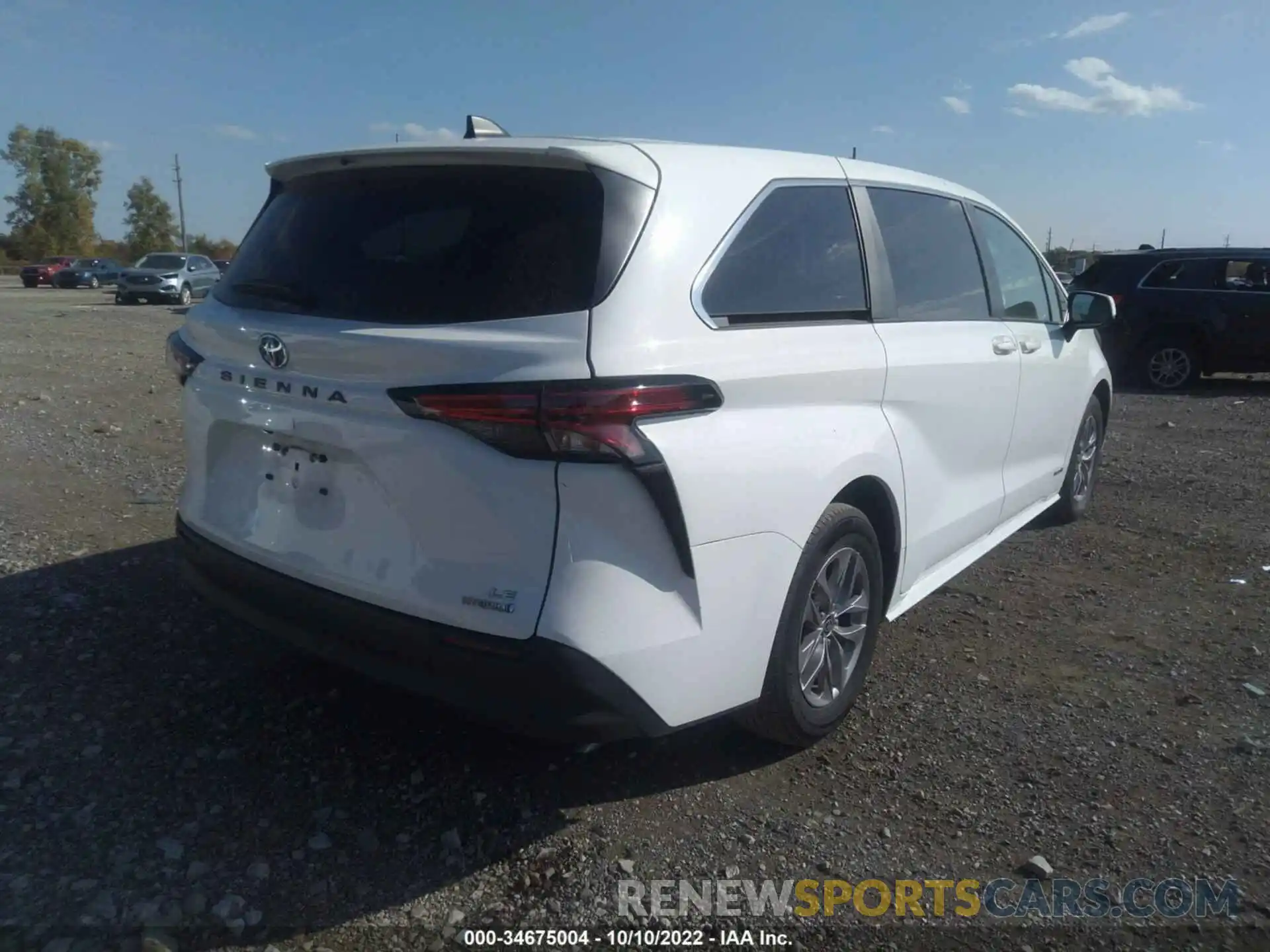 4 Фотография поврежденного автомобиля 5TDKRKEC1MS016370 TOYOTA SIENNA 2021