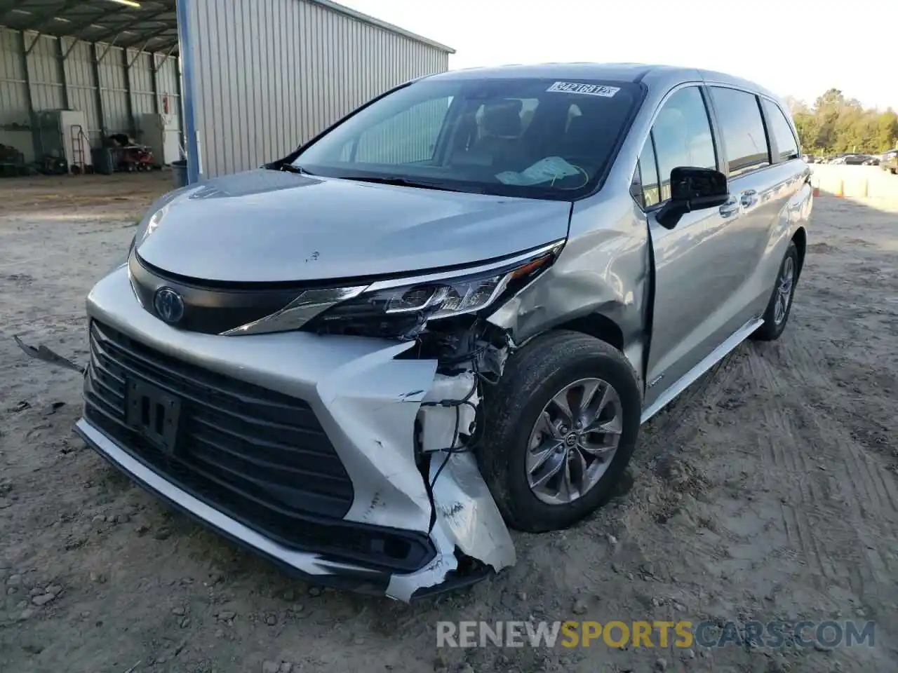 2 Фотография поврежденного автомобиля 5TDKRKEC1MS018216 TOYOTA SIENNA 2021