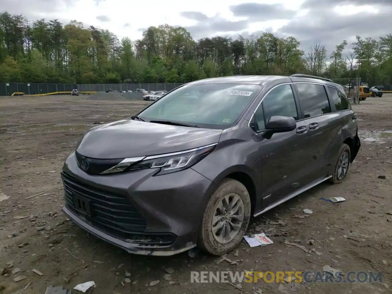 2 Фотография поврежденного автомобиля 5TDKRKEC1MS033055 TOYOTA SIENNA 2021