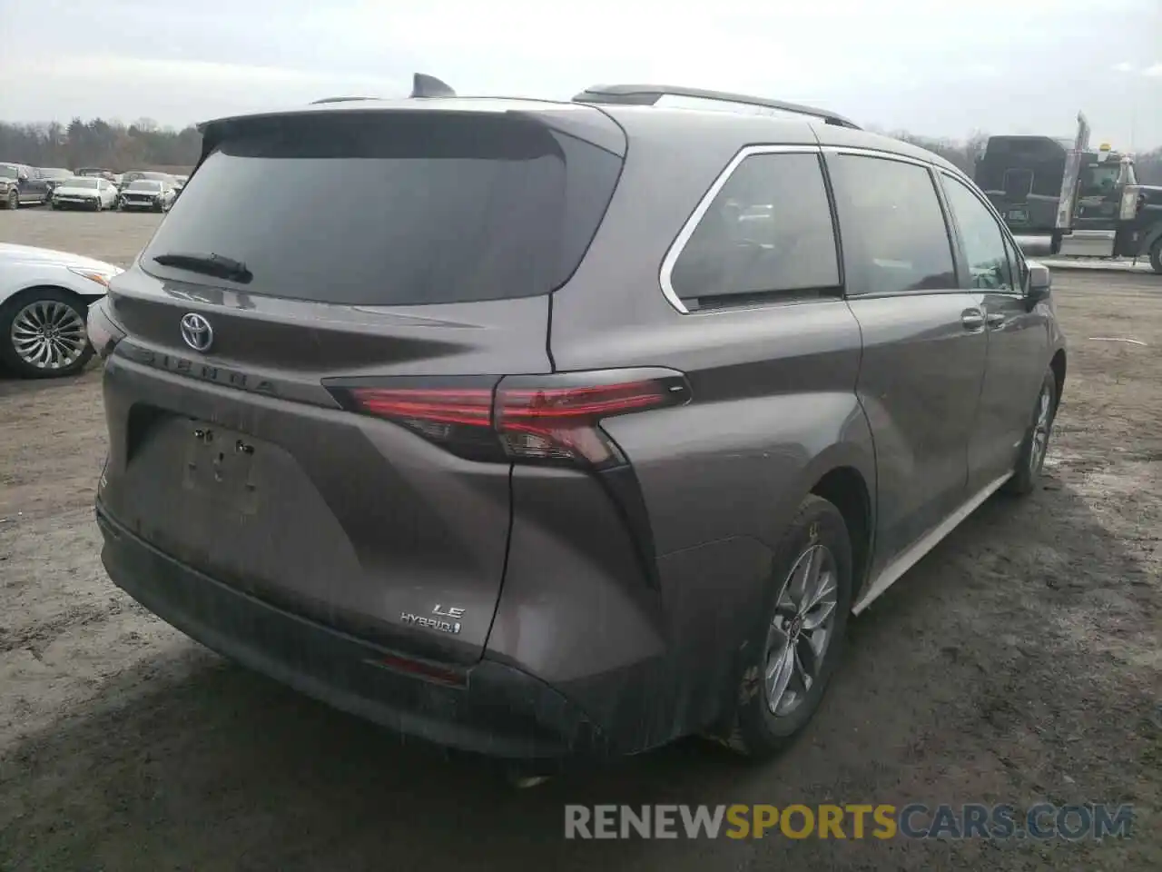 4 Фотография поврежденного автомобиля 5TDKRKEC1MS034321 TOYOTA SIENNA 2021