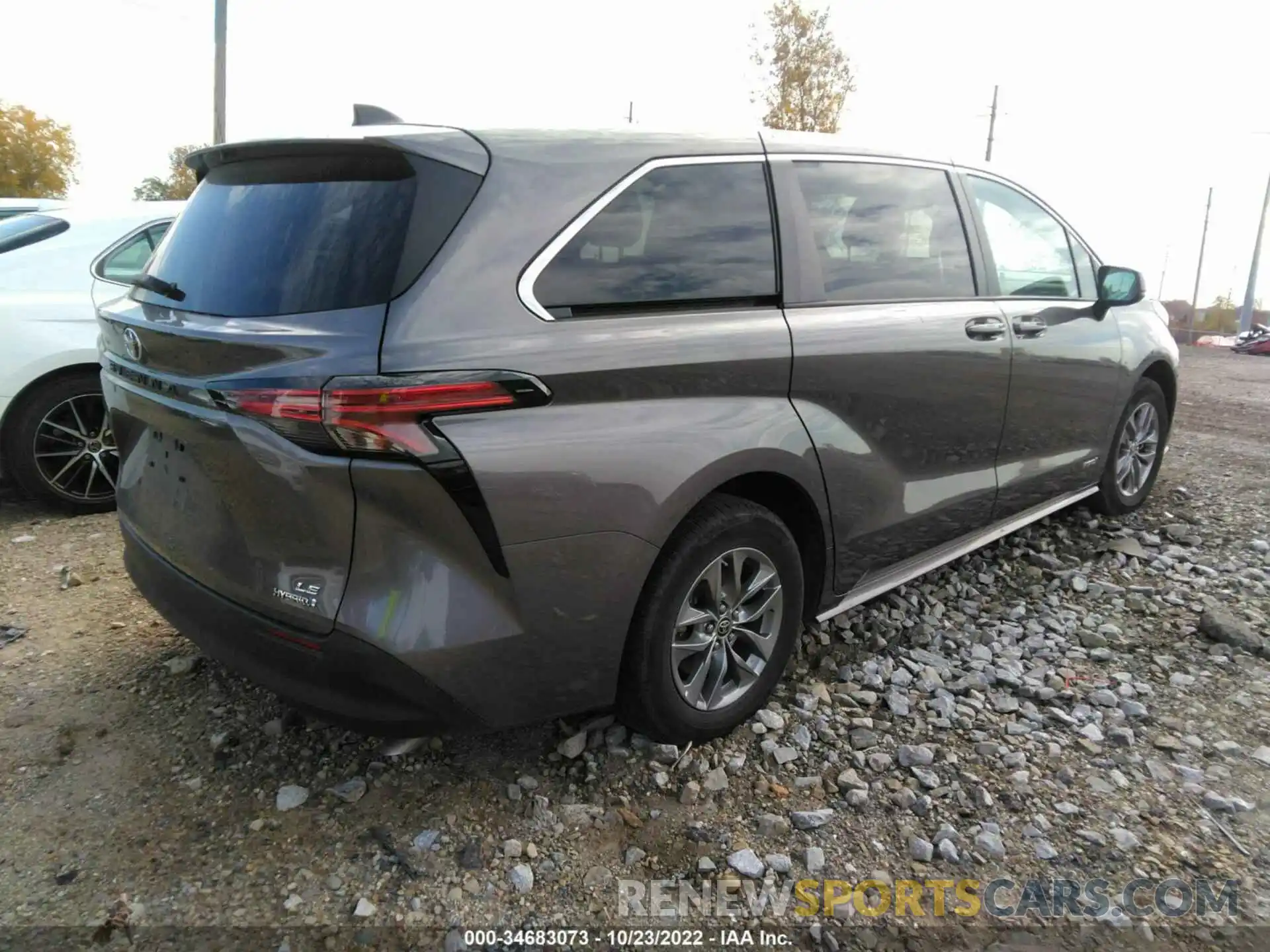 4 Фотография поврежденного автомобиля 5TDKRKEC1MS037221 TOYOTA SIENNA 2021