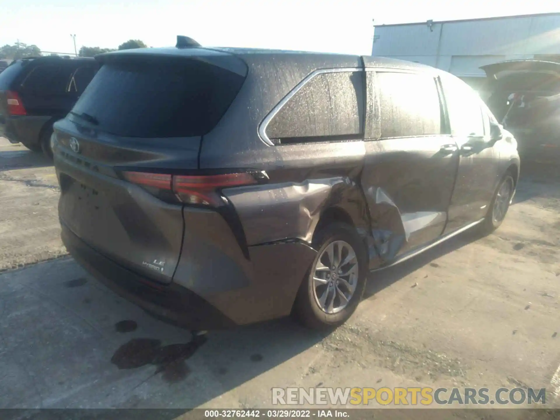 4 Фотография поврежденного автомобиля 5TDKRKEC1MS045724 TOYOTA SIENNA 2021