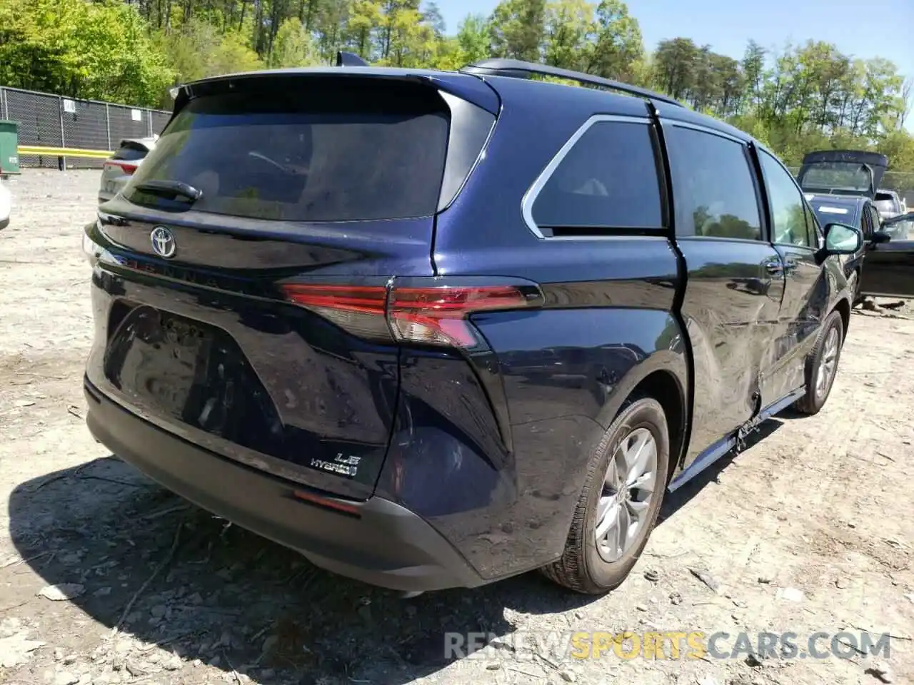 4 Фотография поврежденного автомобиля 5TDKRKEC1MS069912 TOYOTA SIENNA 2021